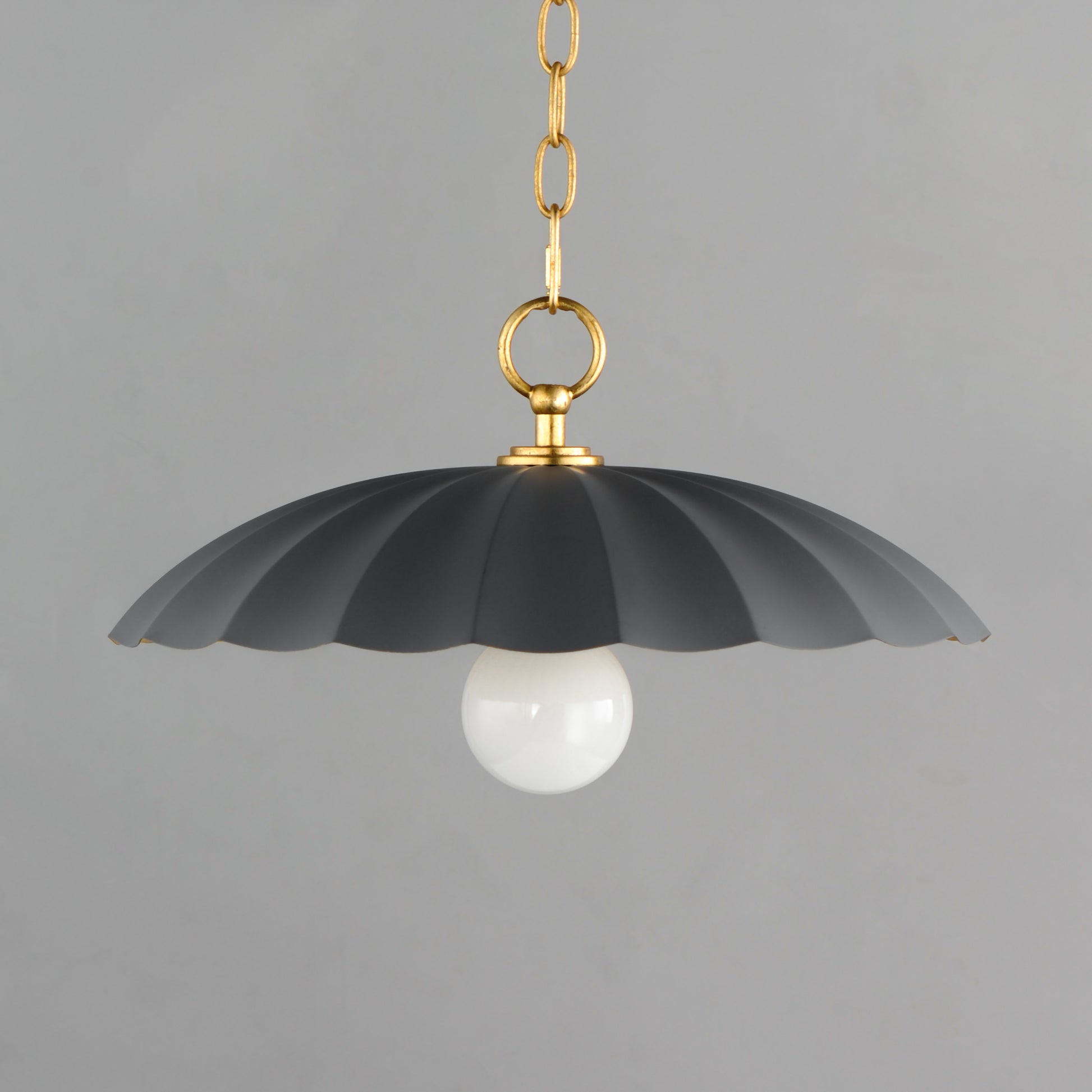 Primrose Pendant Dark Grey/Gold Leaf by Maxim Lighting