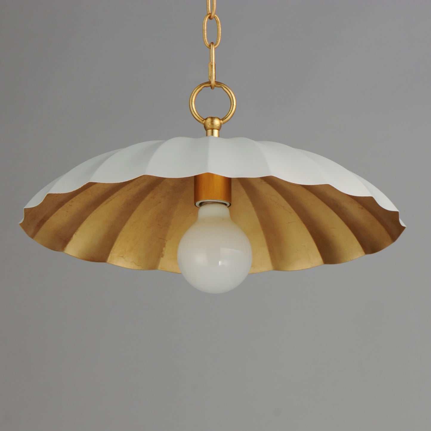 Primrose Pendant Matte White/Gold Leaf by Maxim Lighting