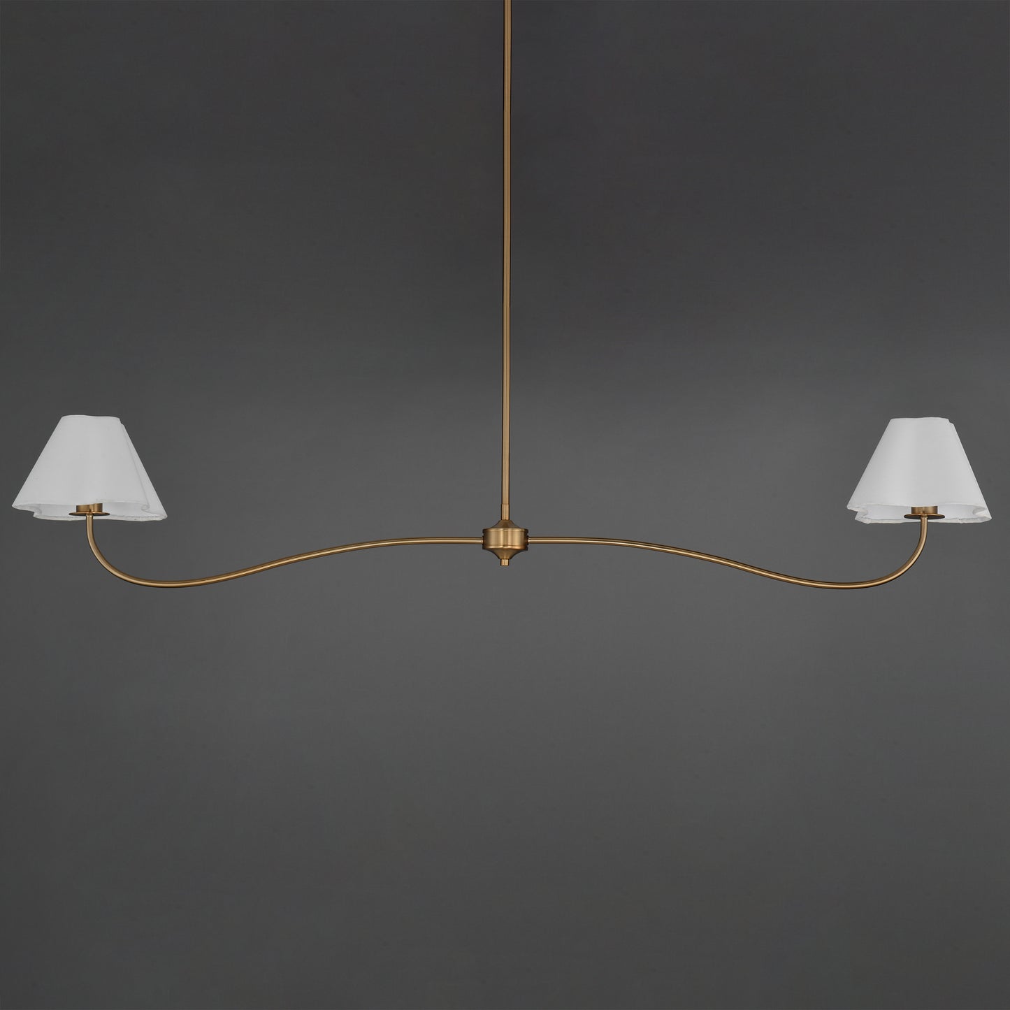 Saxon 2-Light Pendant Natural Aged Brass by Maxim Lighting