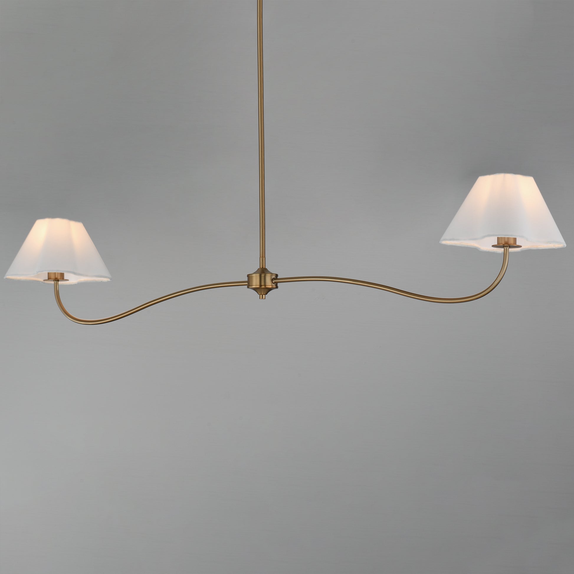 Saxon 2-Light Pendant Natural Aged Brass by Maxim Lighting