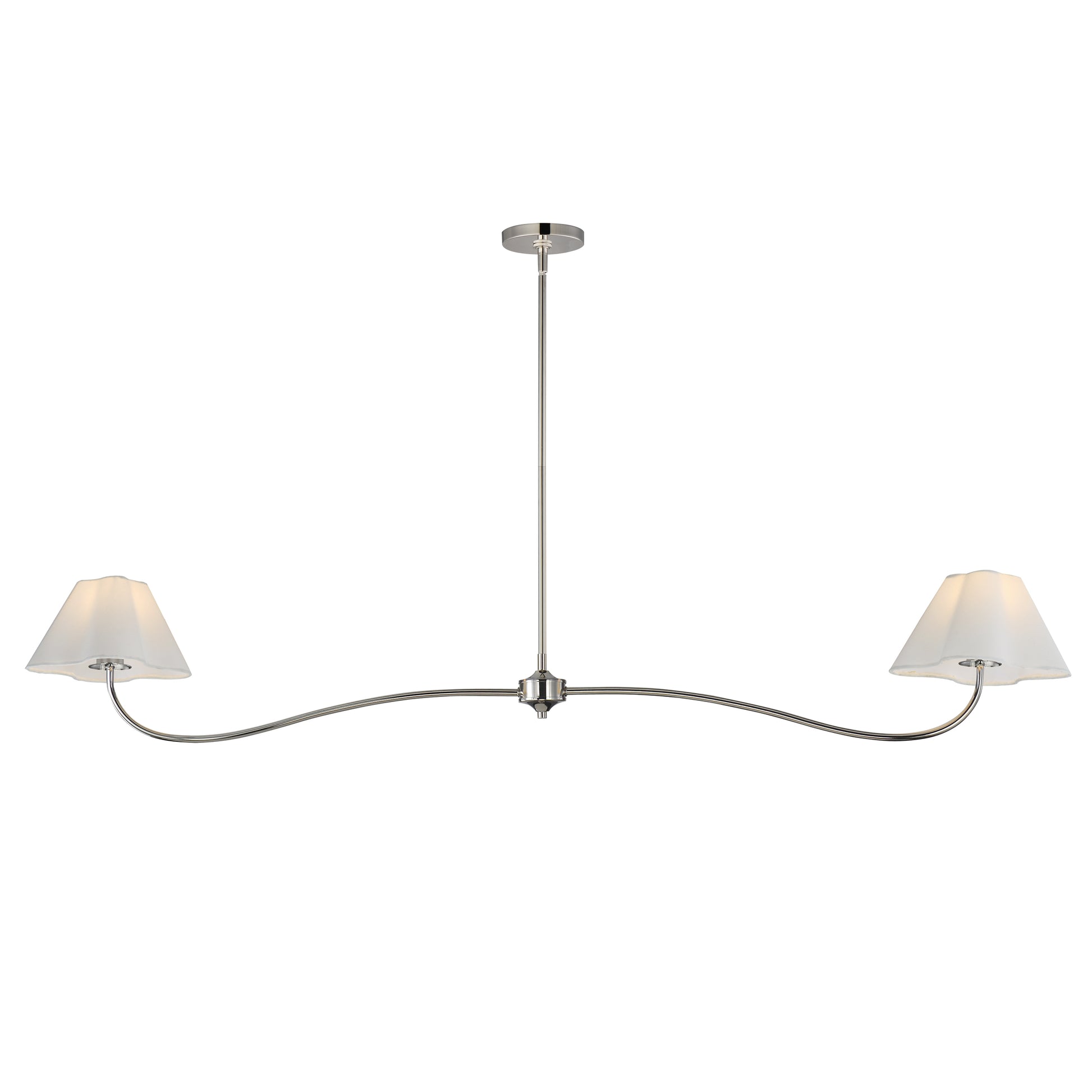 Saxon 2-Light Pendant Polished Nickel by Maxim Lighting