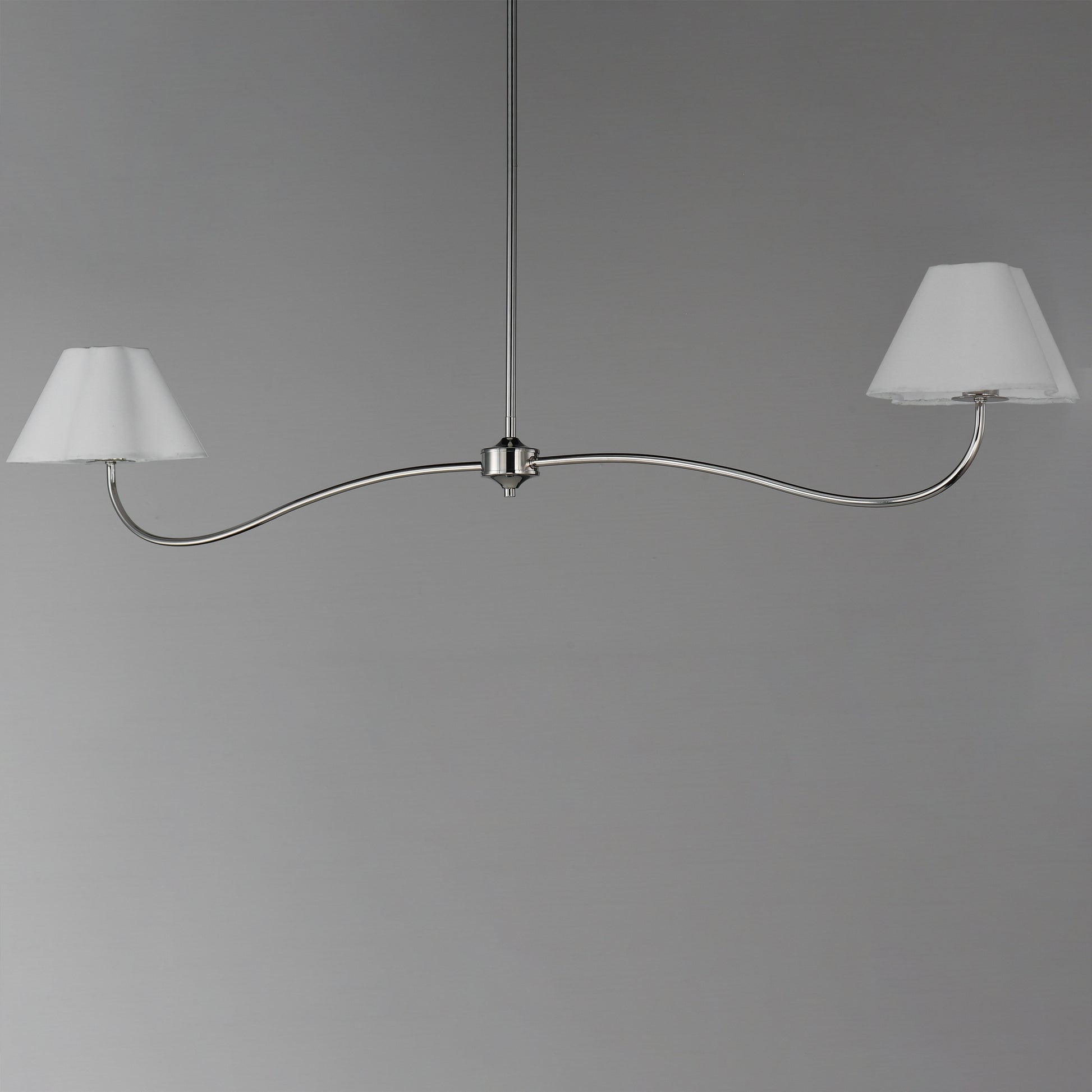 Saxon 2-Light Pendant Polished Nickel by Maxim Lighting