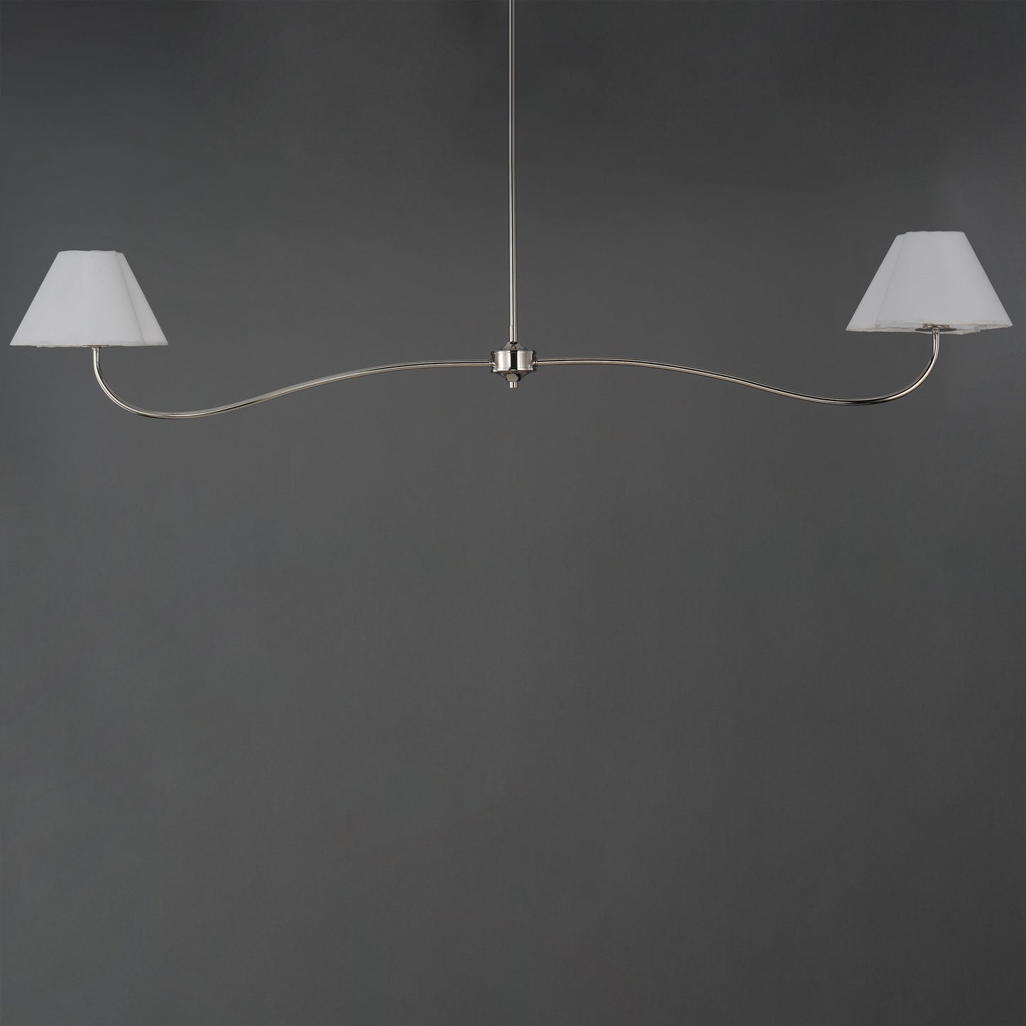 Saxon 2-Light Pendant Polished Nickel by Maxim Lighting