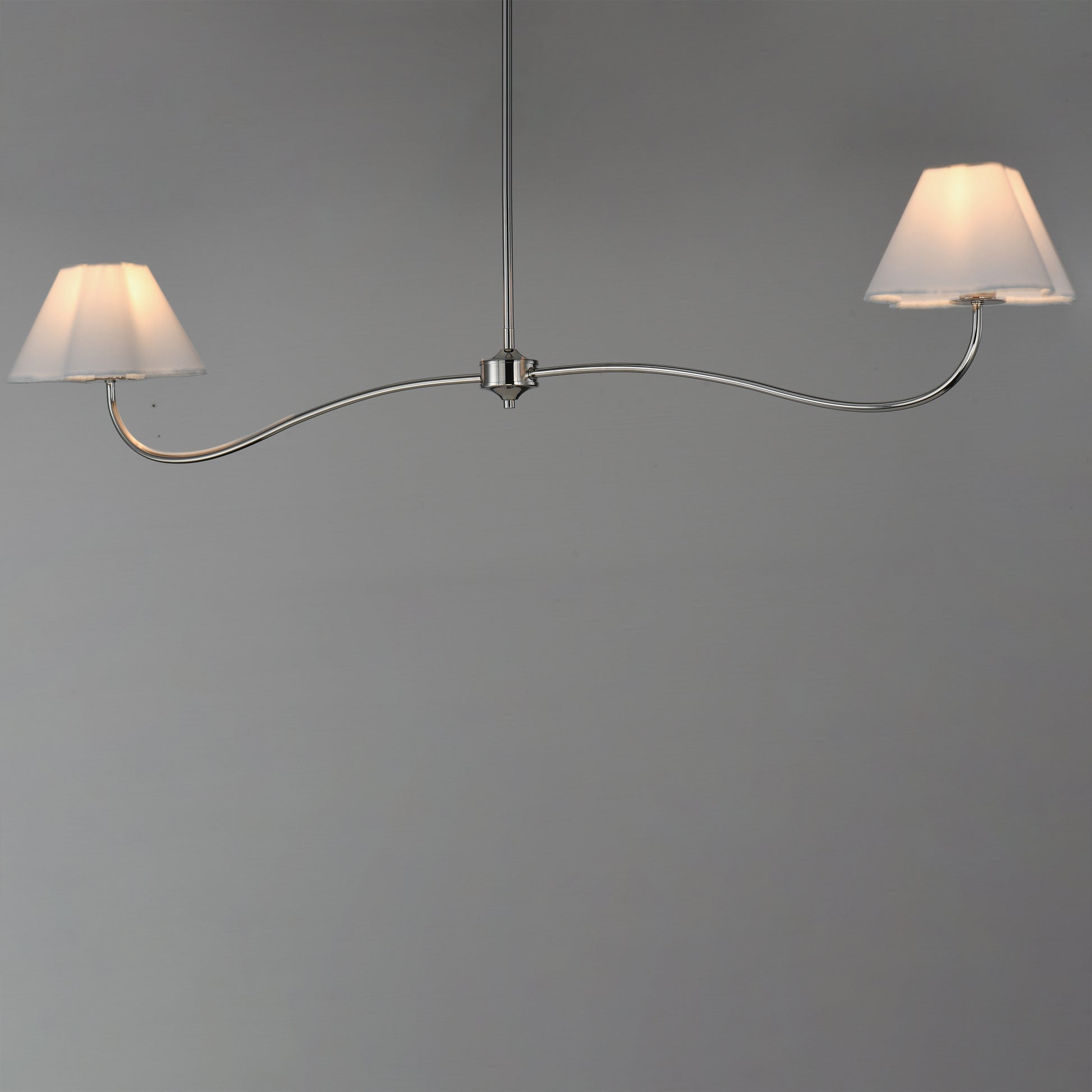 Saxon 2-Light Pendant Polished Nickel by Maxim Lighting