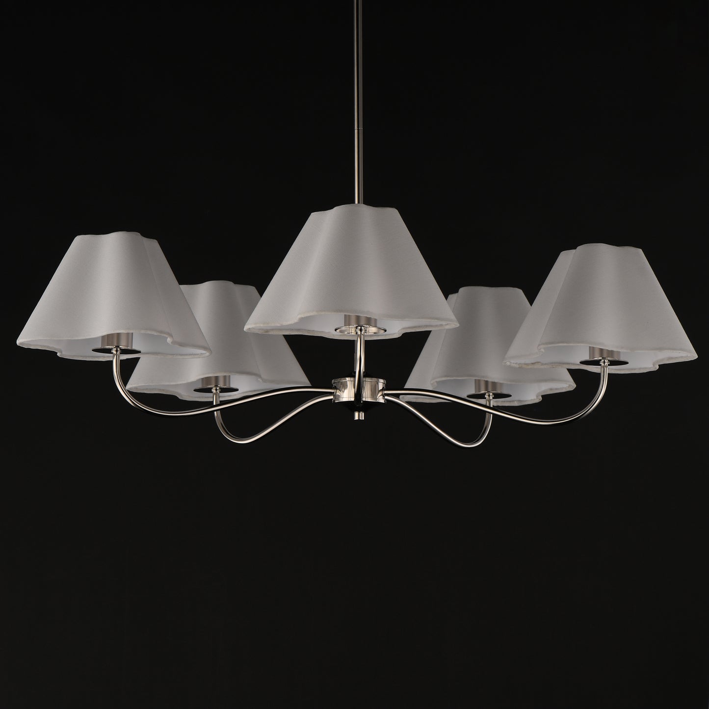 Saxon 5-Light Chandelier Polished Nickel by Maxim Lighting