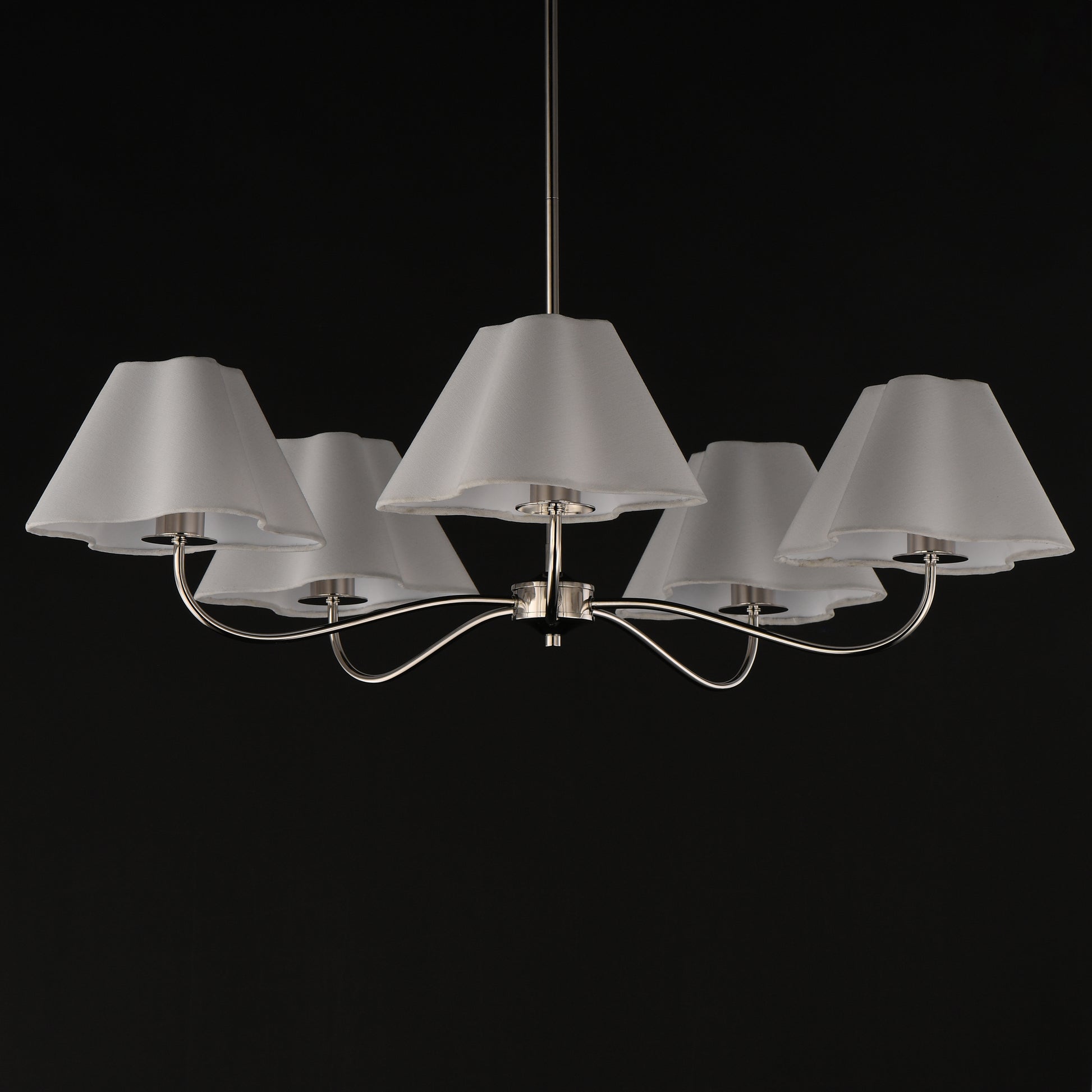 Saxon 5-Light Chandelier Polished Nickel by Maxim Lighting