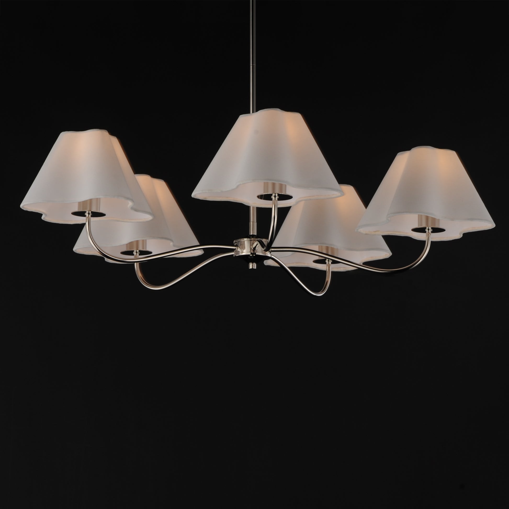 Saxon 5-Light Chandelier Polished Nickel by Maxim Lighting