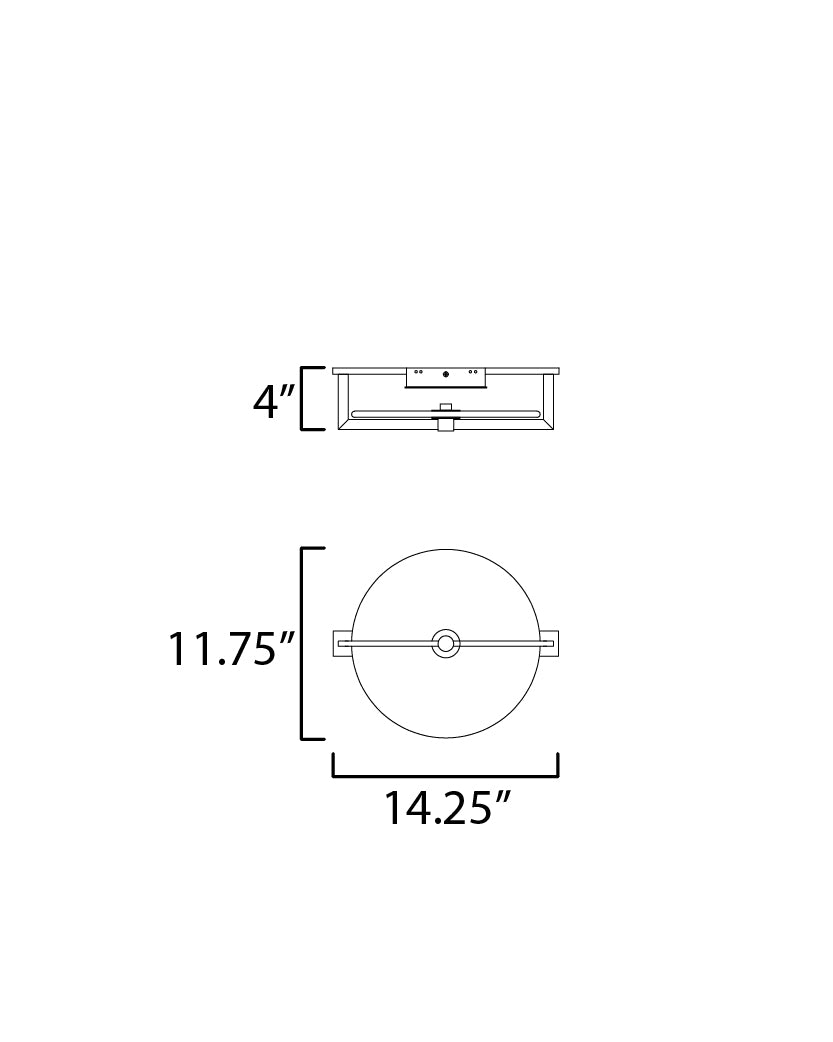 Quarry LED Wall Sconce/Flush Mount Natural Aged Brass by Maxim Lighting