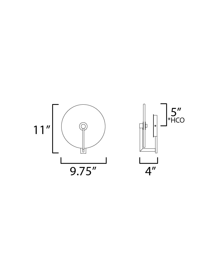 Quarry LED Wall Sconce Natural Aged Brass by Maxim Lighting