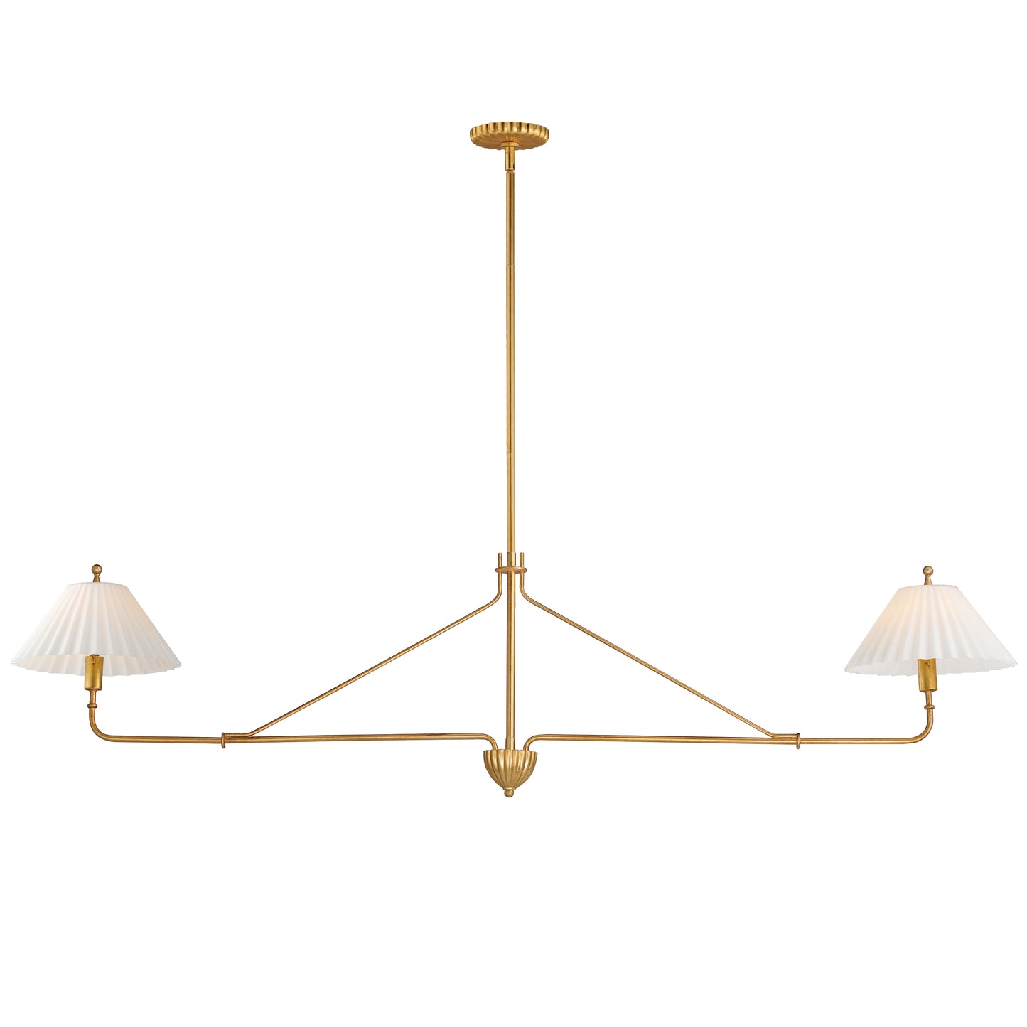 Kismet 2-Light Pendant Gold Leaf by Maxim Lighting