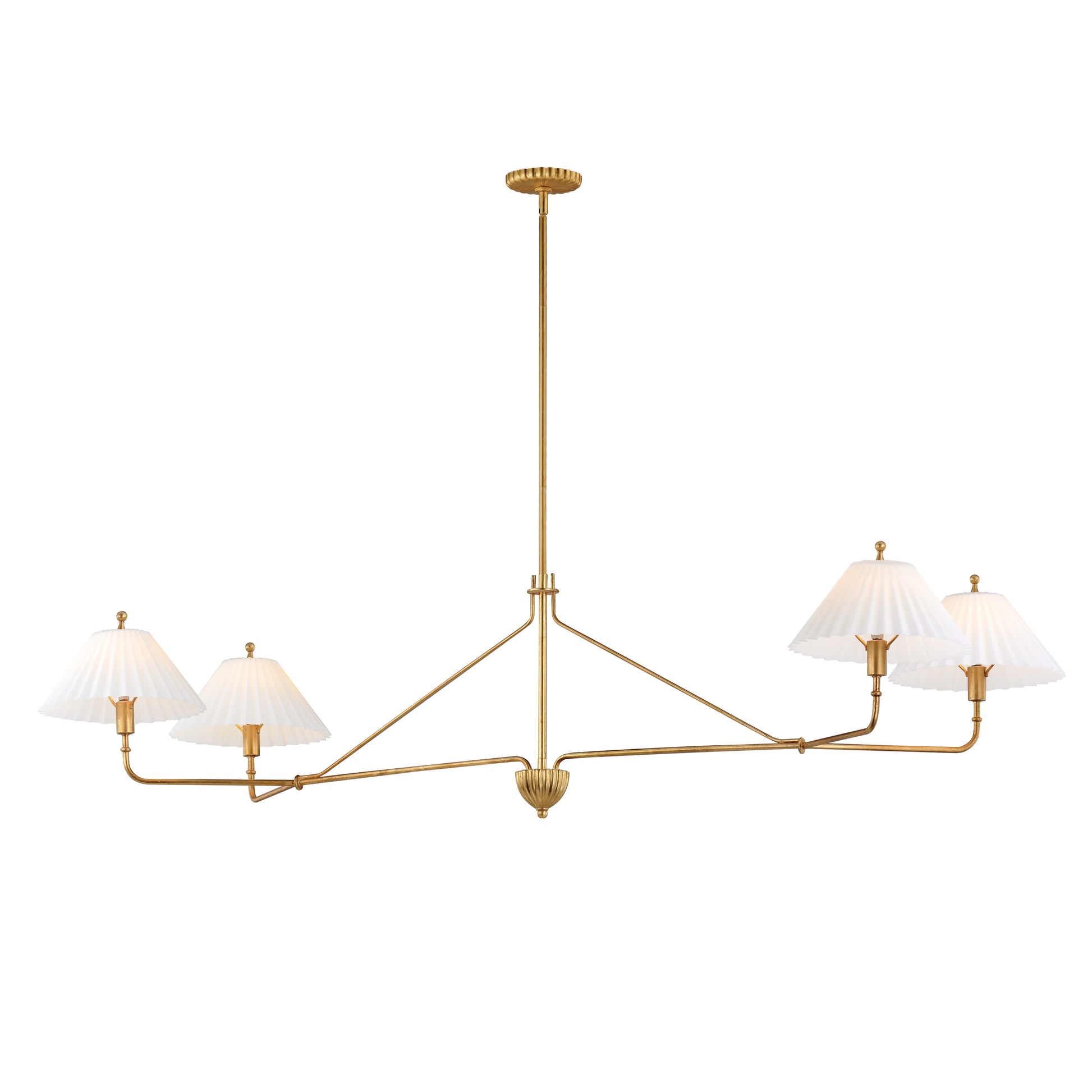 Kismet 4-Light Linear Pendant Gold Leaf by Maxim Lighting