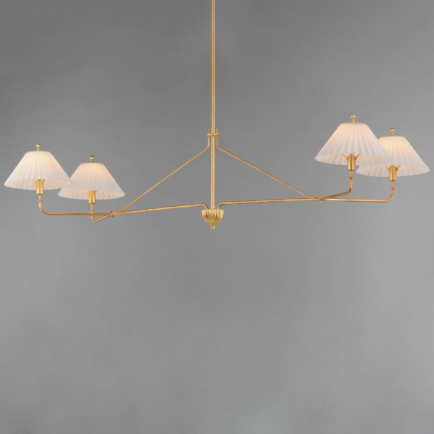 Kismet 4-Light Linear Pendant Gold Leaf by Maxim Lighting