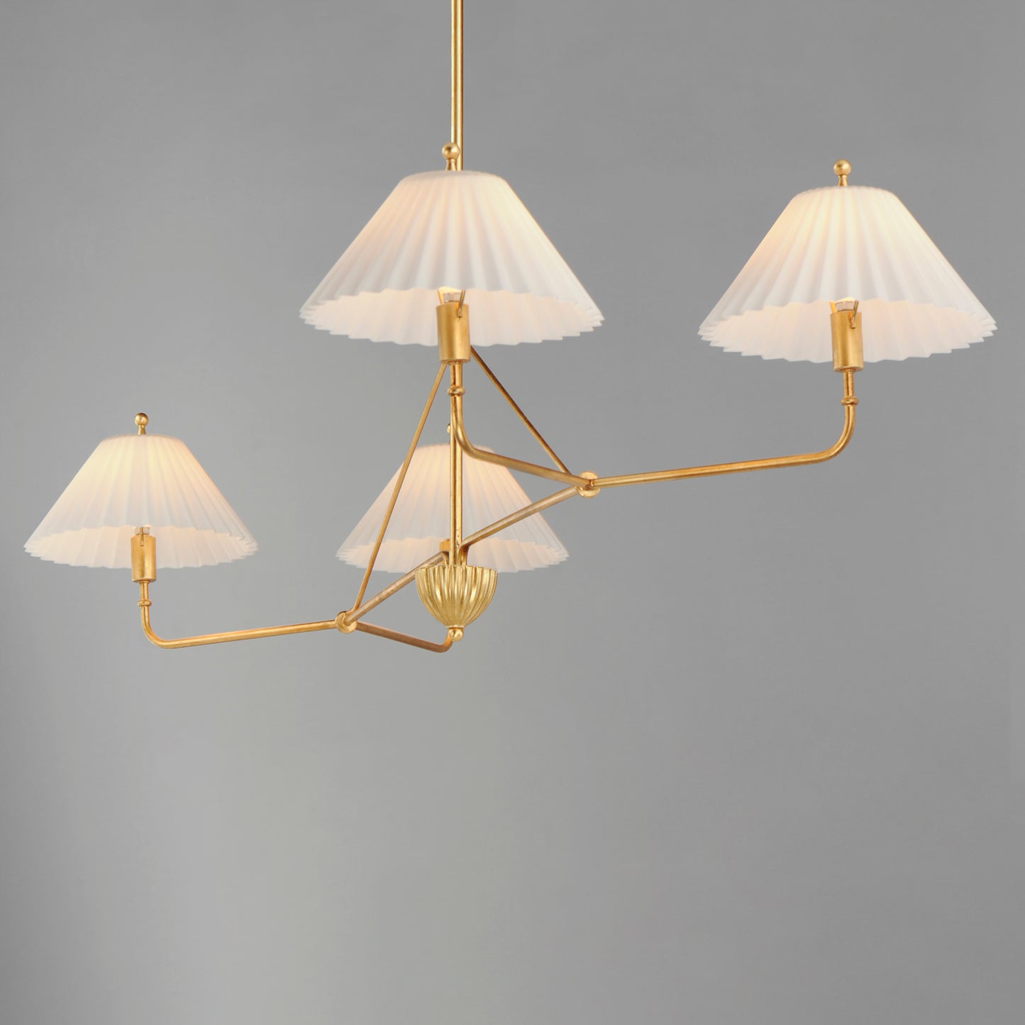 Kismet 4-Light Linear Pendant Gold Leaf by Maxim Lighting