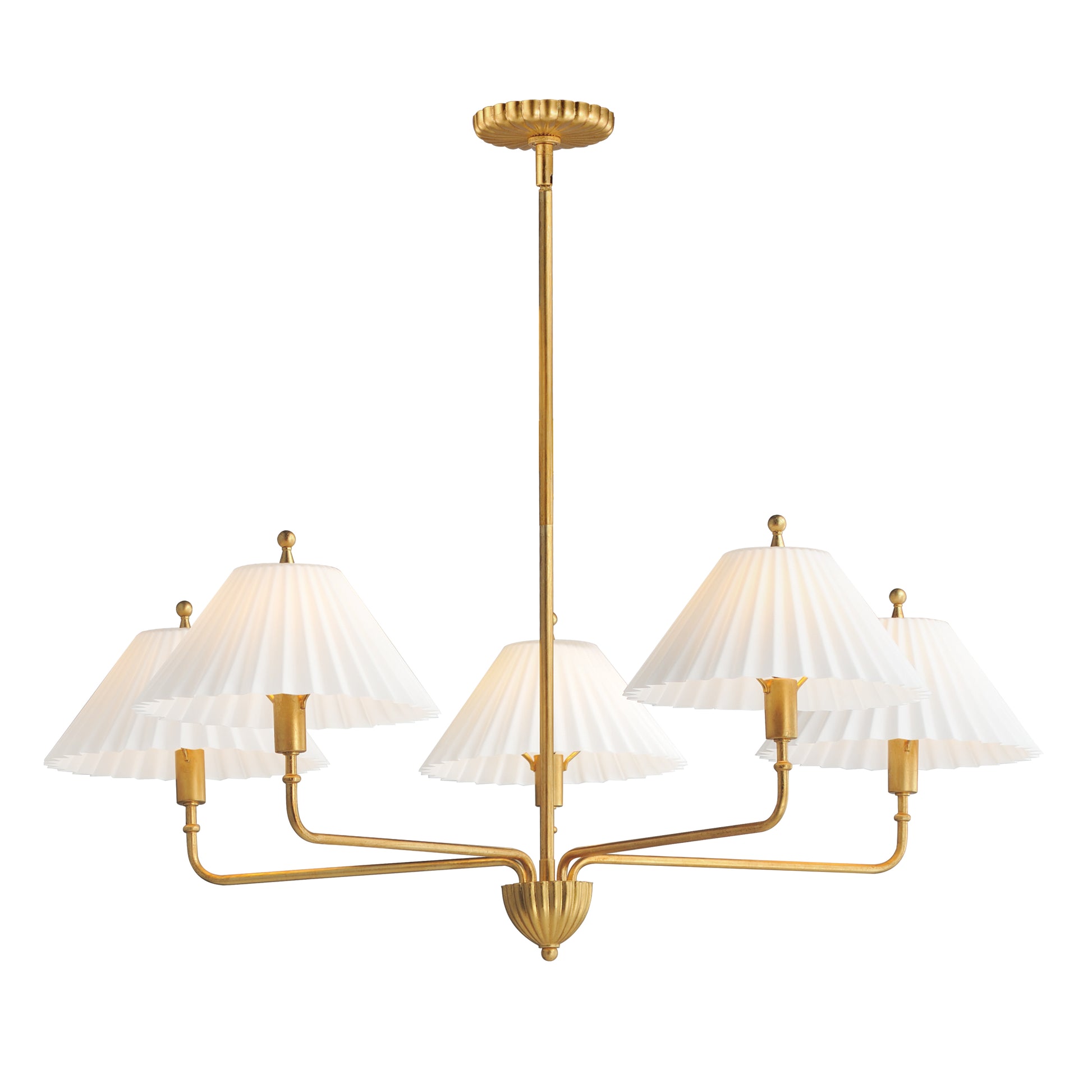 Kismet 5-Light Chandelier Gold Leaf by Maxim Lighting