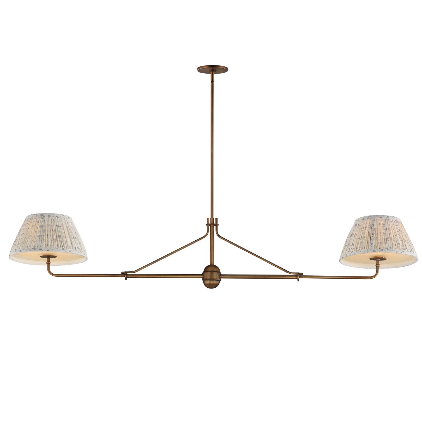 Dunbridge 2-Light Pendant Weathered Brass by Maxim Lighting