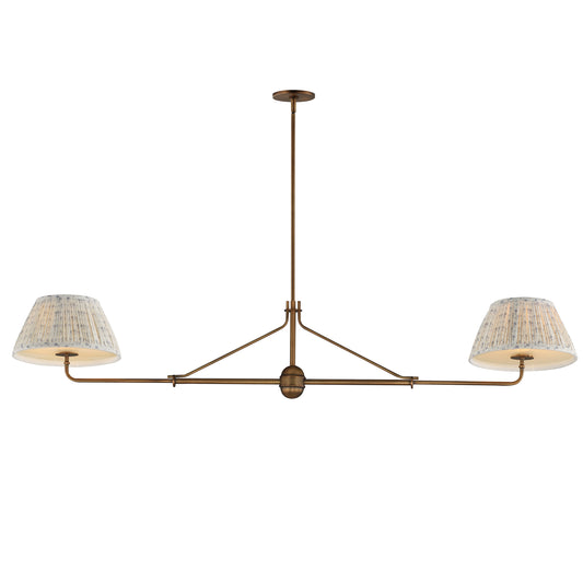 Dunbridge 2-Light Pendant Weathered Brass by Maxim Lighting
