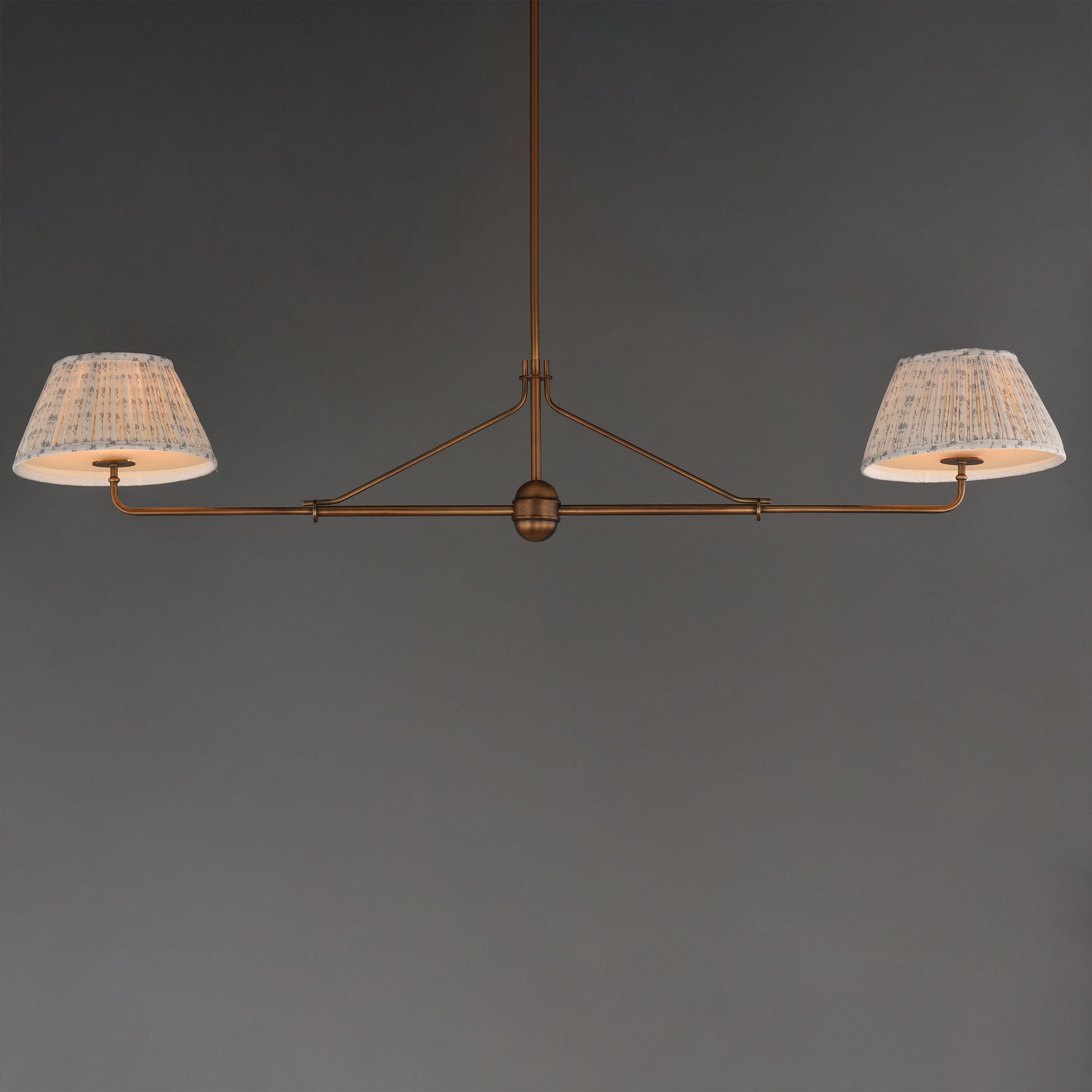 Dunbridge 2-Light Pendant Weathered Brass by Maxim Lighting
