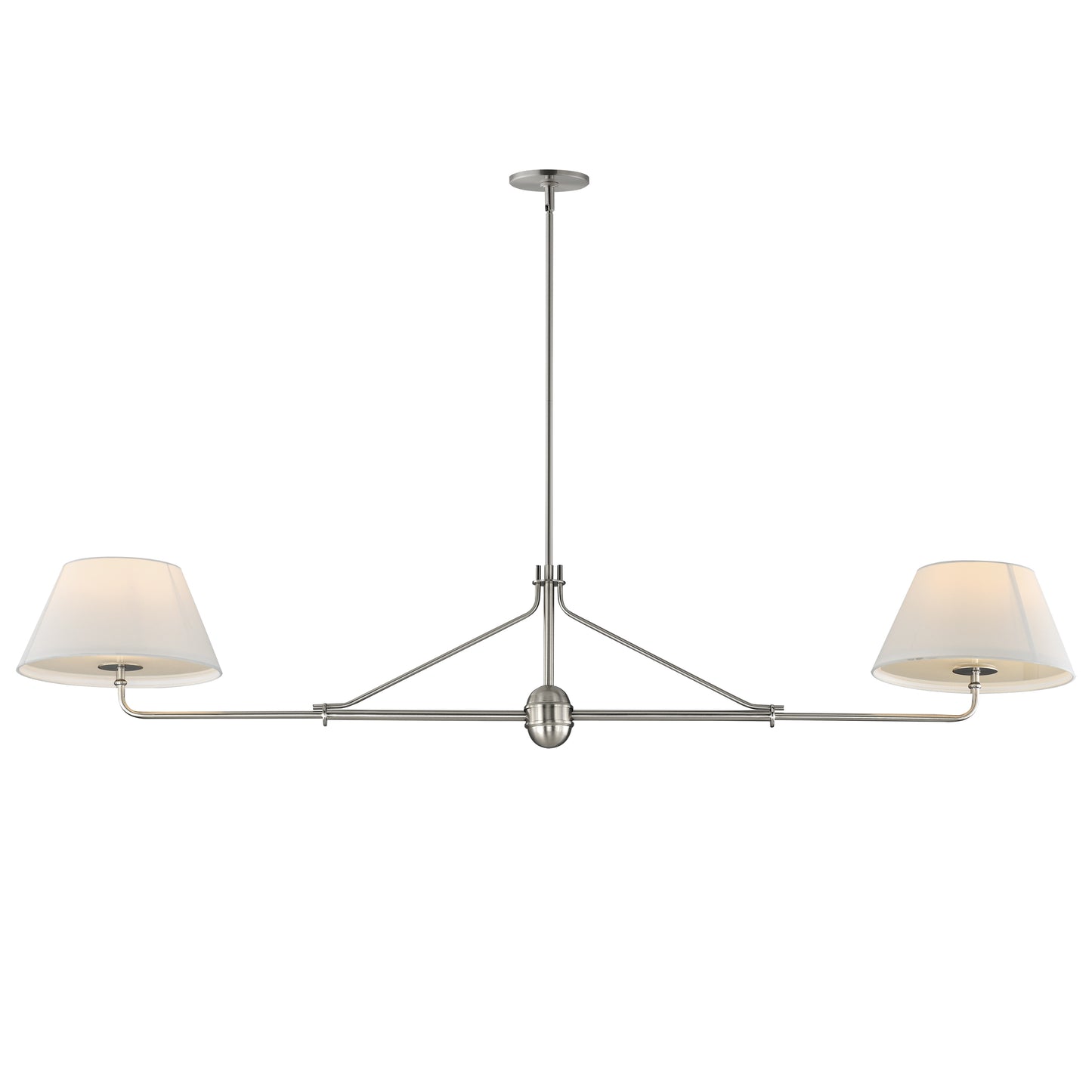 Dunbridge 2-Light Pendant Polished Nickel by Maxim Lighting