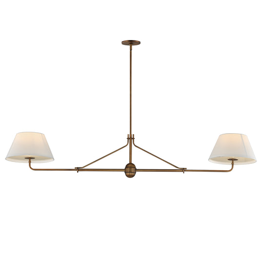 Dunbridge 2-Light Pendant Weathered Brass by Maxim Lighting