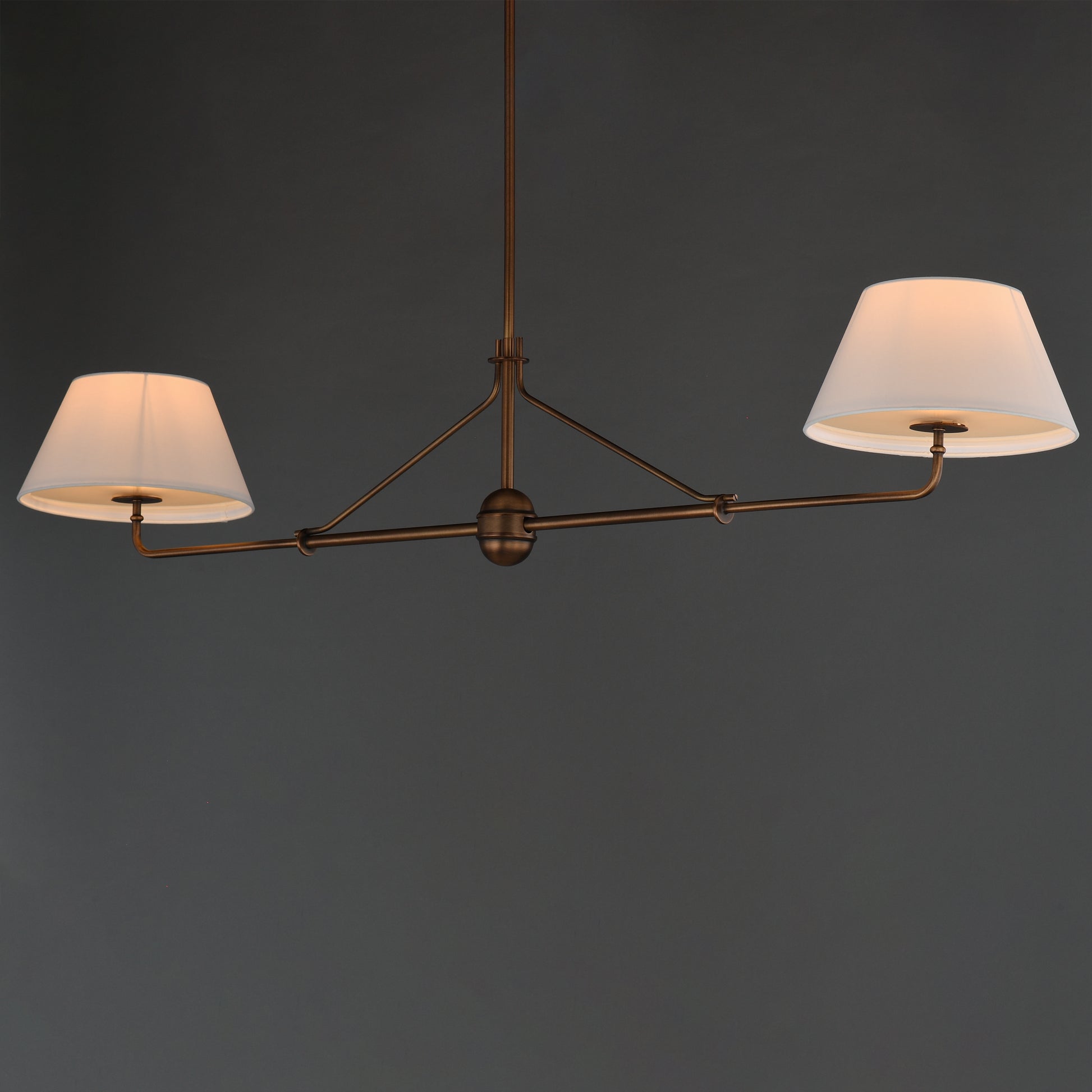 Dunbridge 2-Light Pendant Weathered Brass by Maxim Lighting