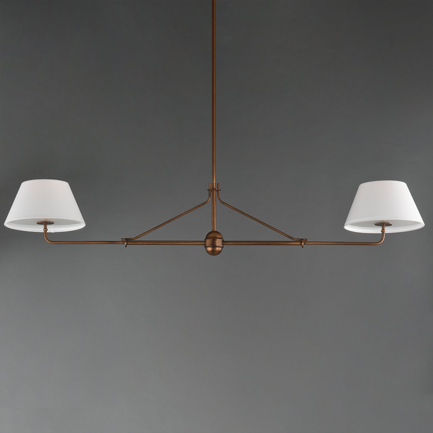Dunbridge 2-Light Pendant Weathered Brass by Maxim Lighting