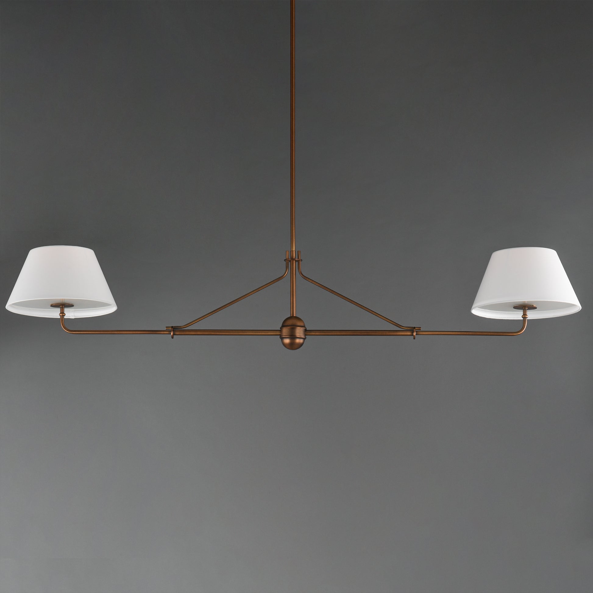 Dunbridge 2-Light Pendant Weathered Brass by Maxim Lighting