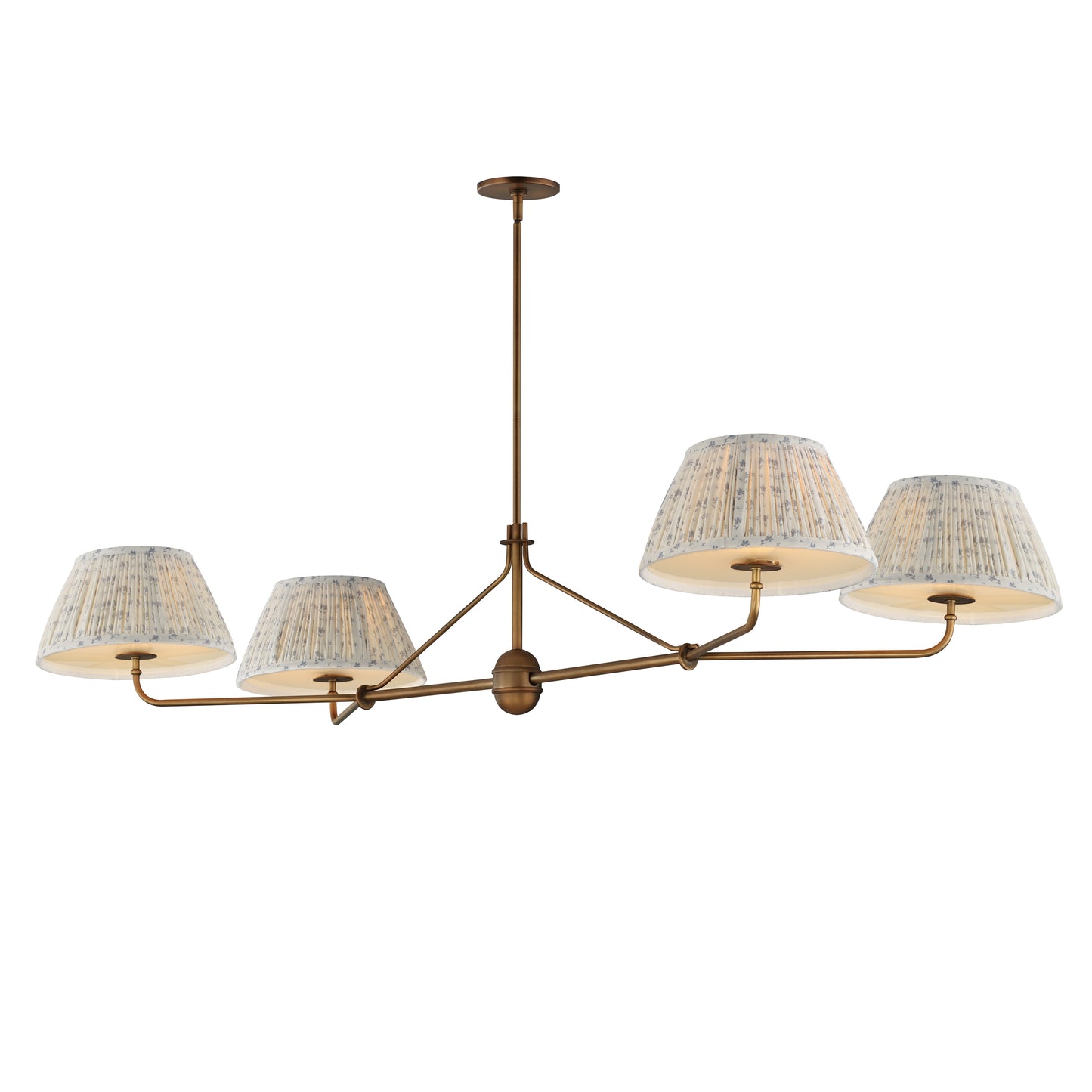 Dunbridge 4-Light Chandelier Weathered Brass by Maxim Lighting