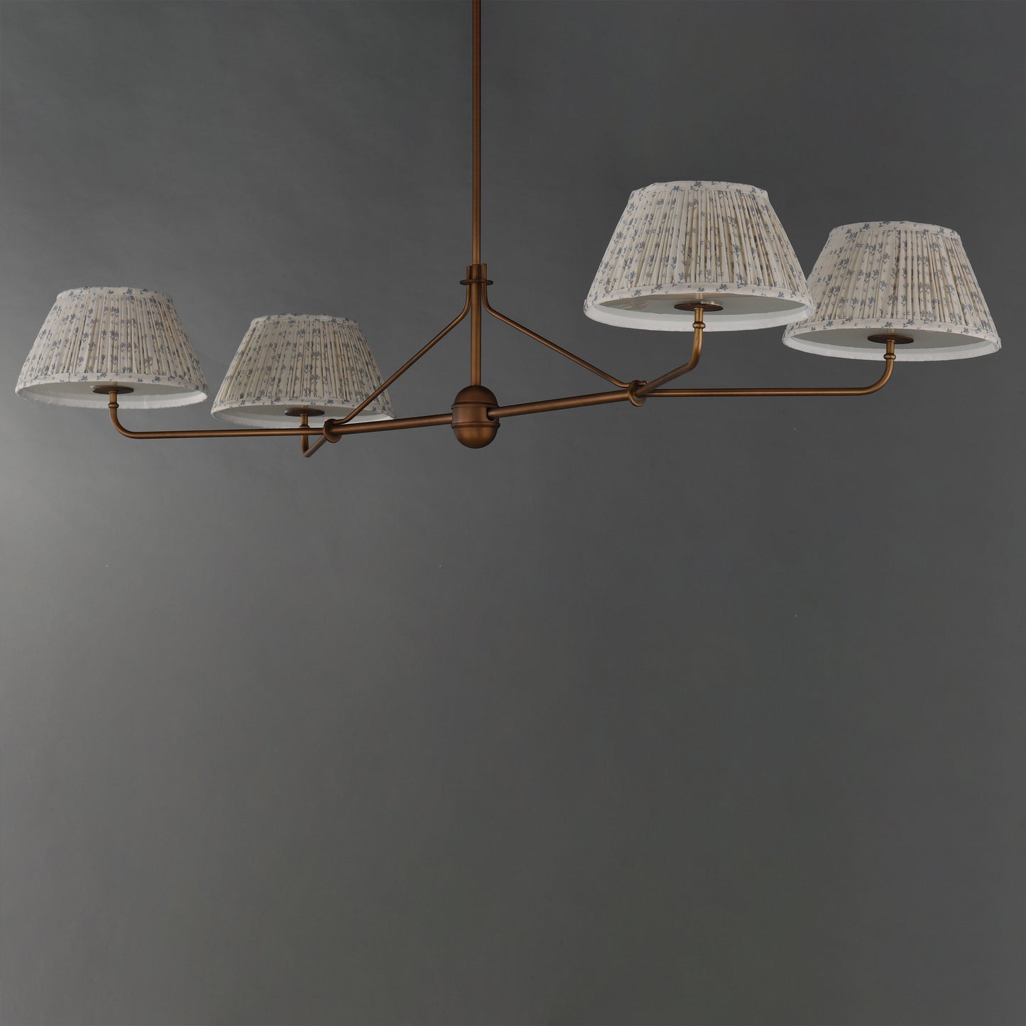 Dunbridge 4-Light Chandelier Weathered Brass by Maxim Lighting