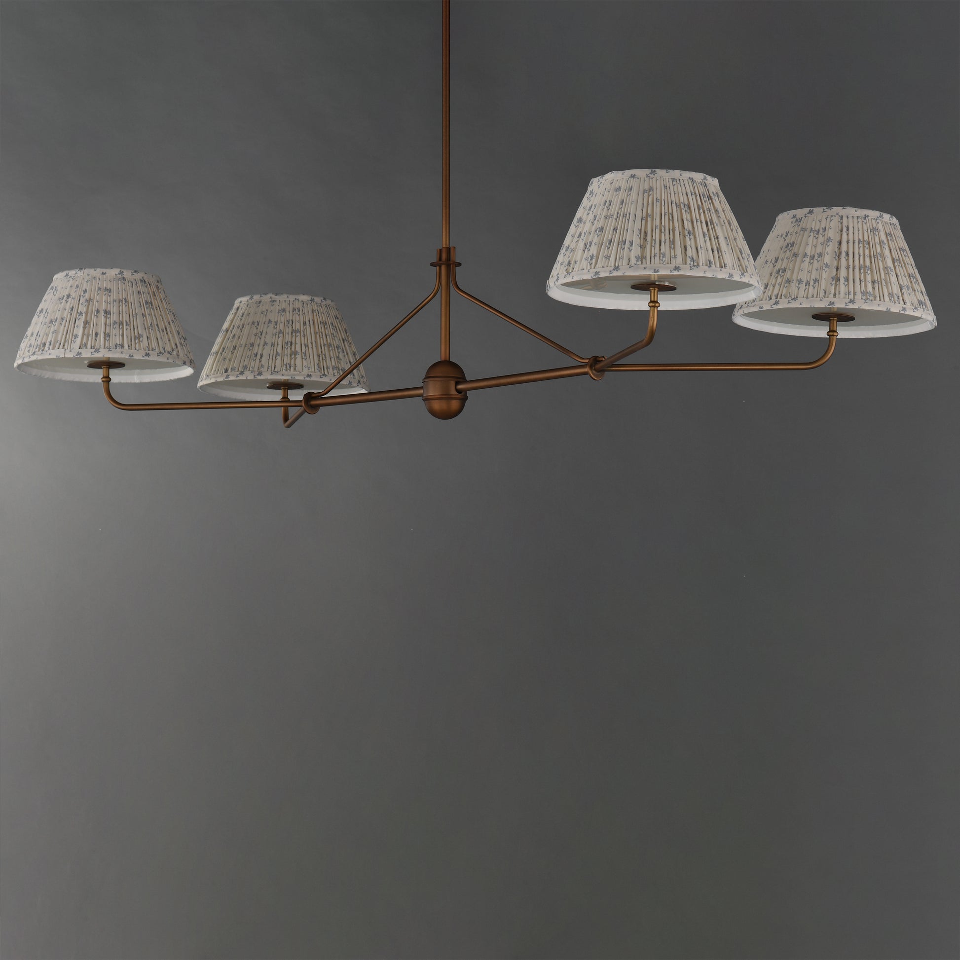 Dunbridge 4-Light Chandelier Weathered Brass by Maxim Lighting