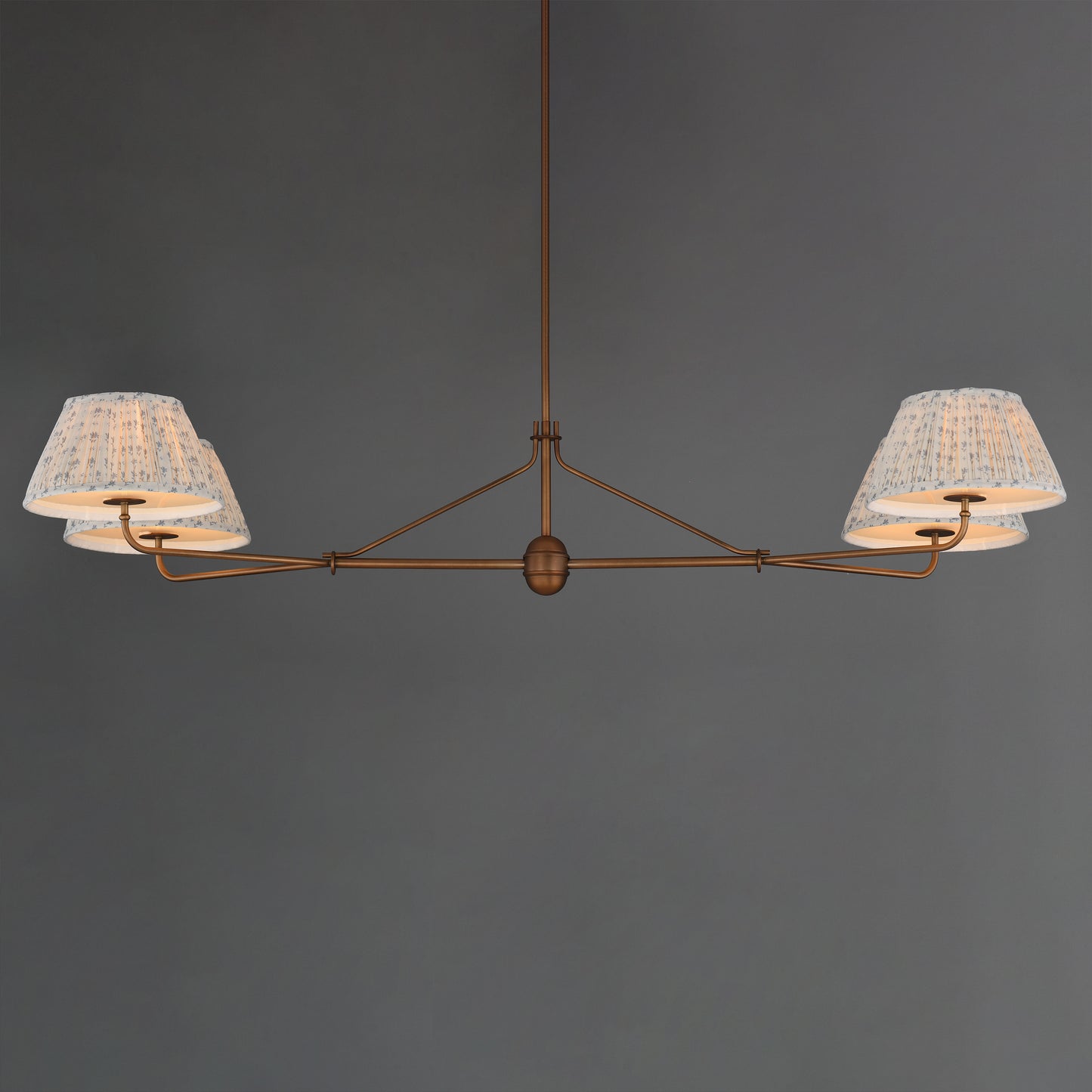 Dunbridge 4-Light Chandelier Weathered Brass by Maxim Lighting