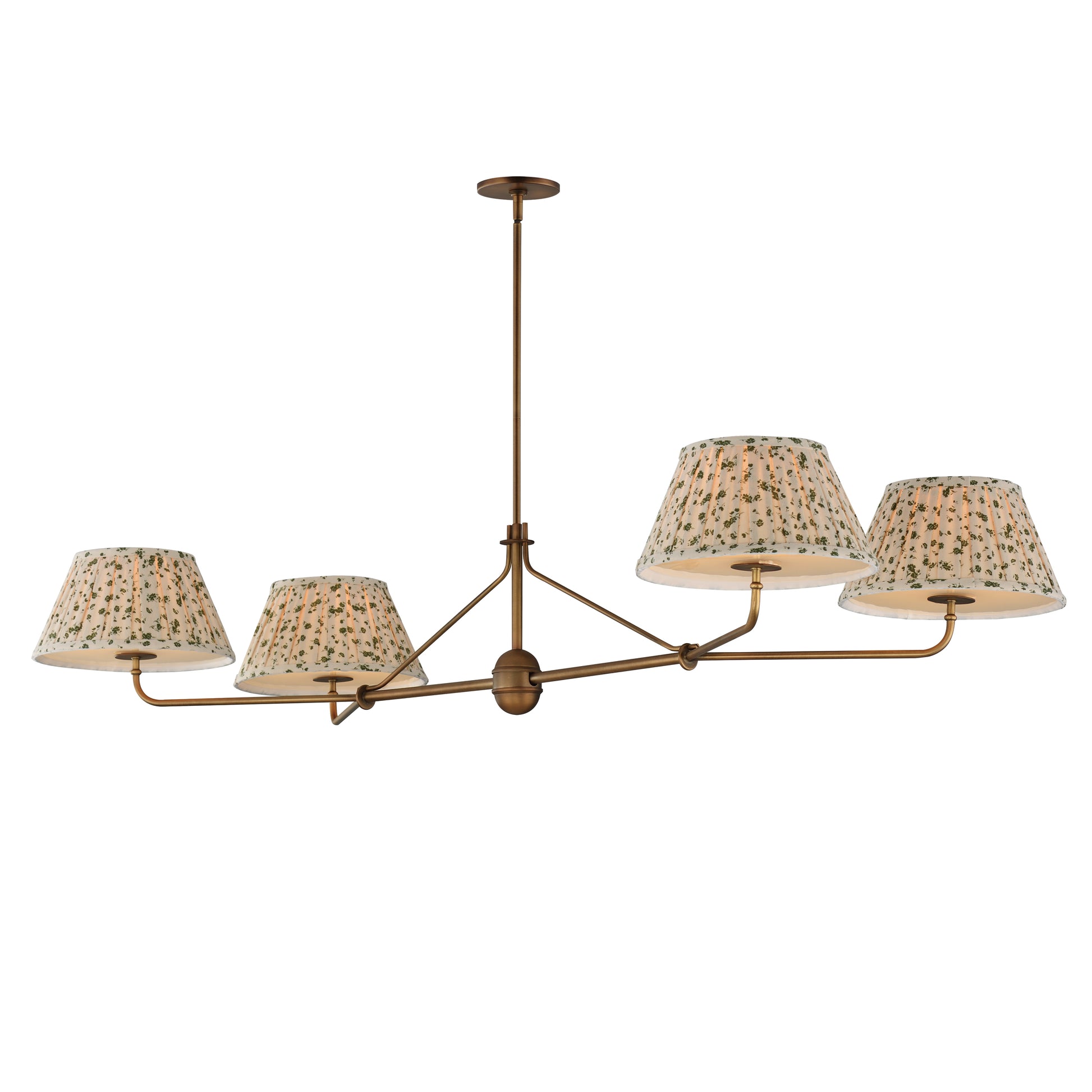 Dunbridge 4-Light Chandelier Weathered Brass by Maxim Lighting