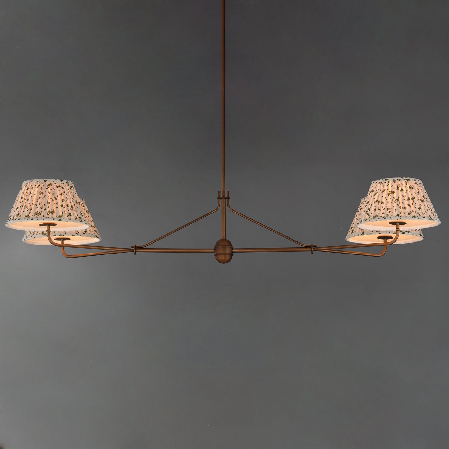 Dunbridge 4-Light Chandelier Weathered Brass by Maxim Lighting
