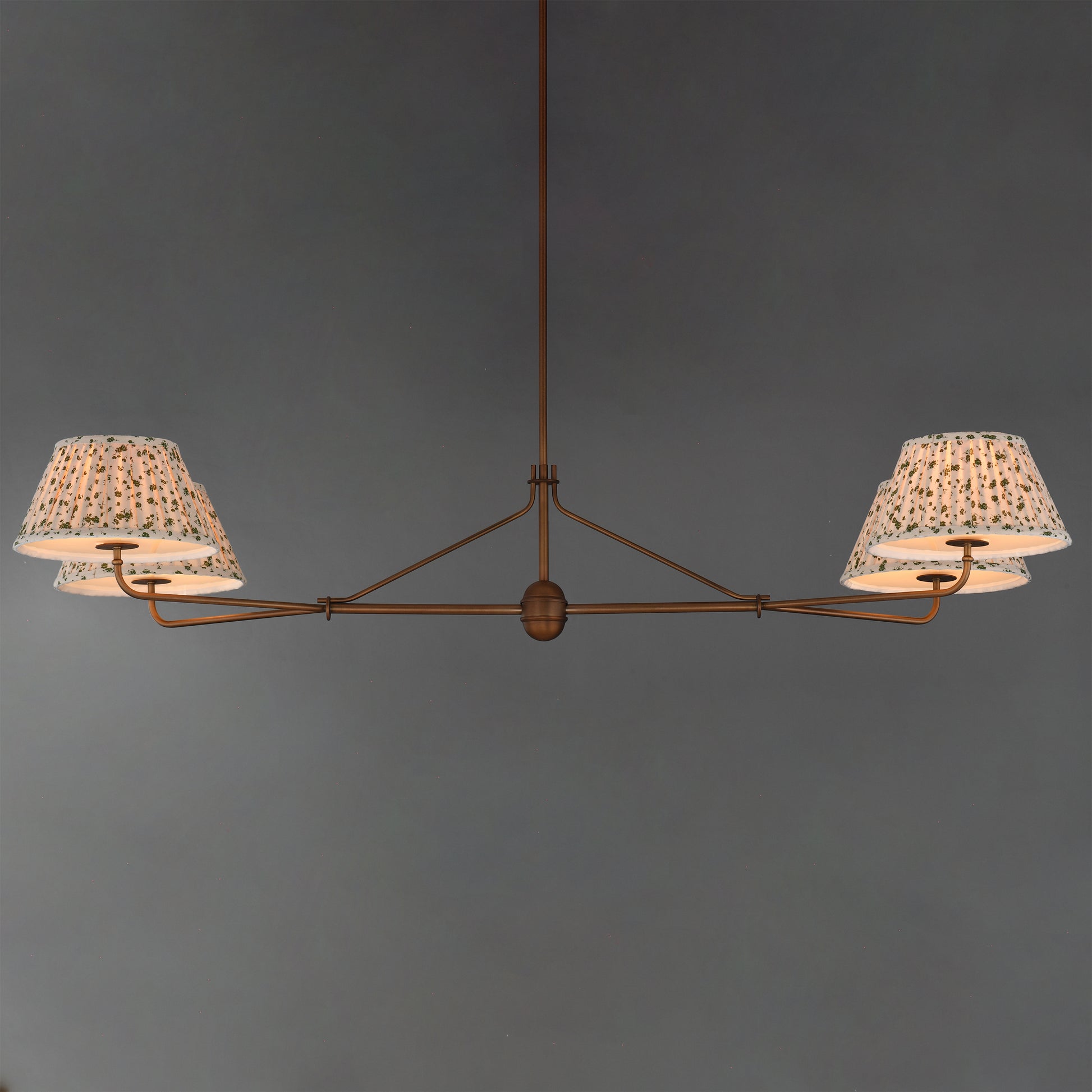 Dunbridge 4-Light Chandelier Weathered Brass by Maxim Lighting