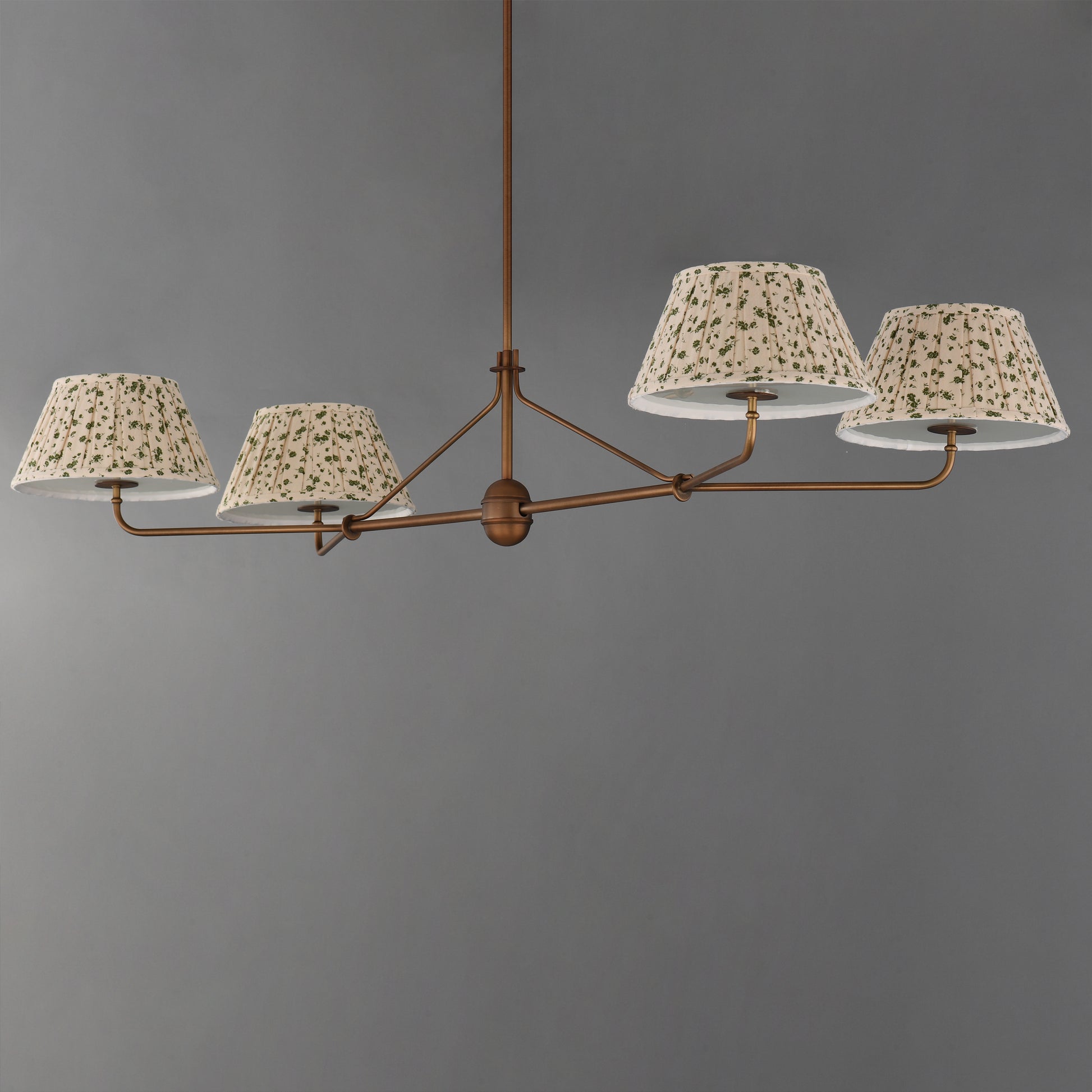 Dunbridge 4-Light Chandelier Weathered Brass by Maxim Lighting