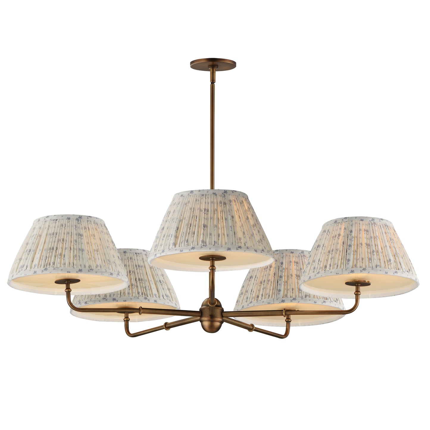 Dunbridge 5-Light Chandelier Weathered Brass by Maxim Lighting