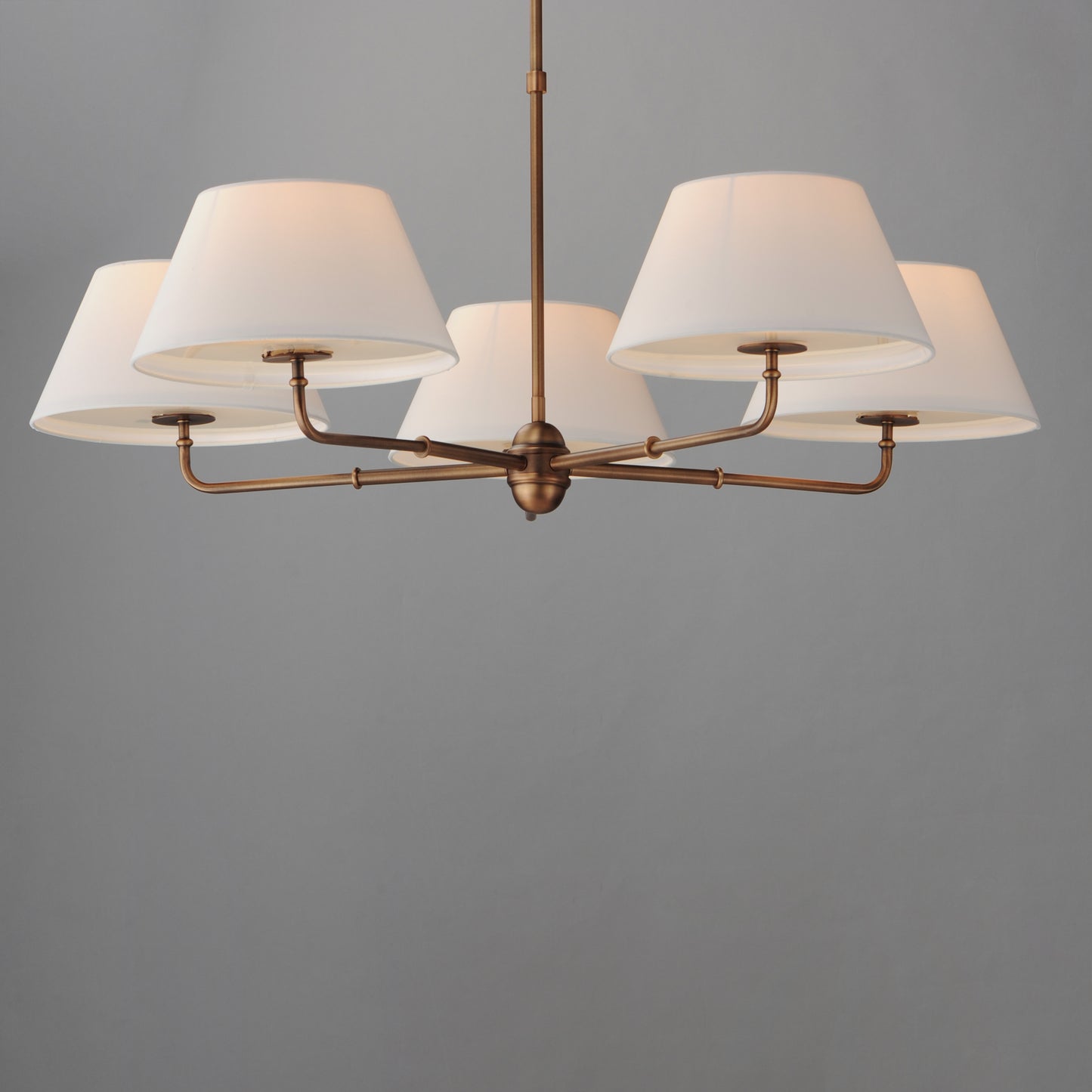 Dunbridge 5-Light Chandelier Weathered Brass by Maxim Lighting