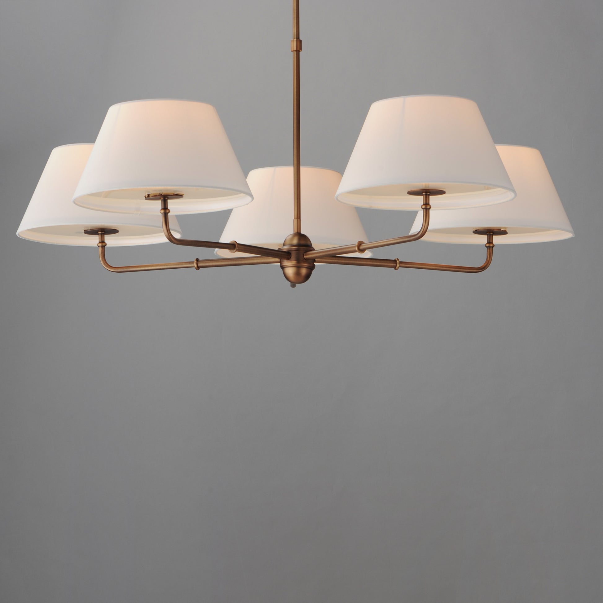 Dunbridge 5-Light Chandelier Weathered Brass by Maxim Lighting