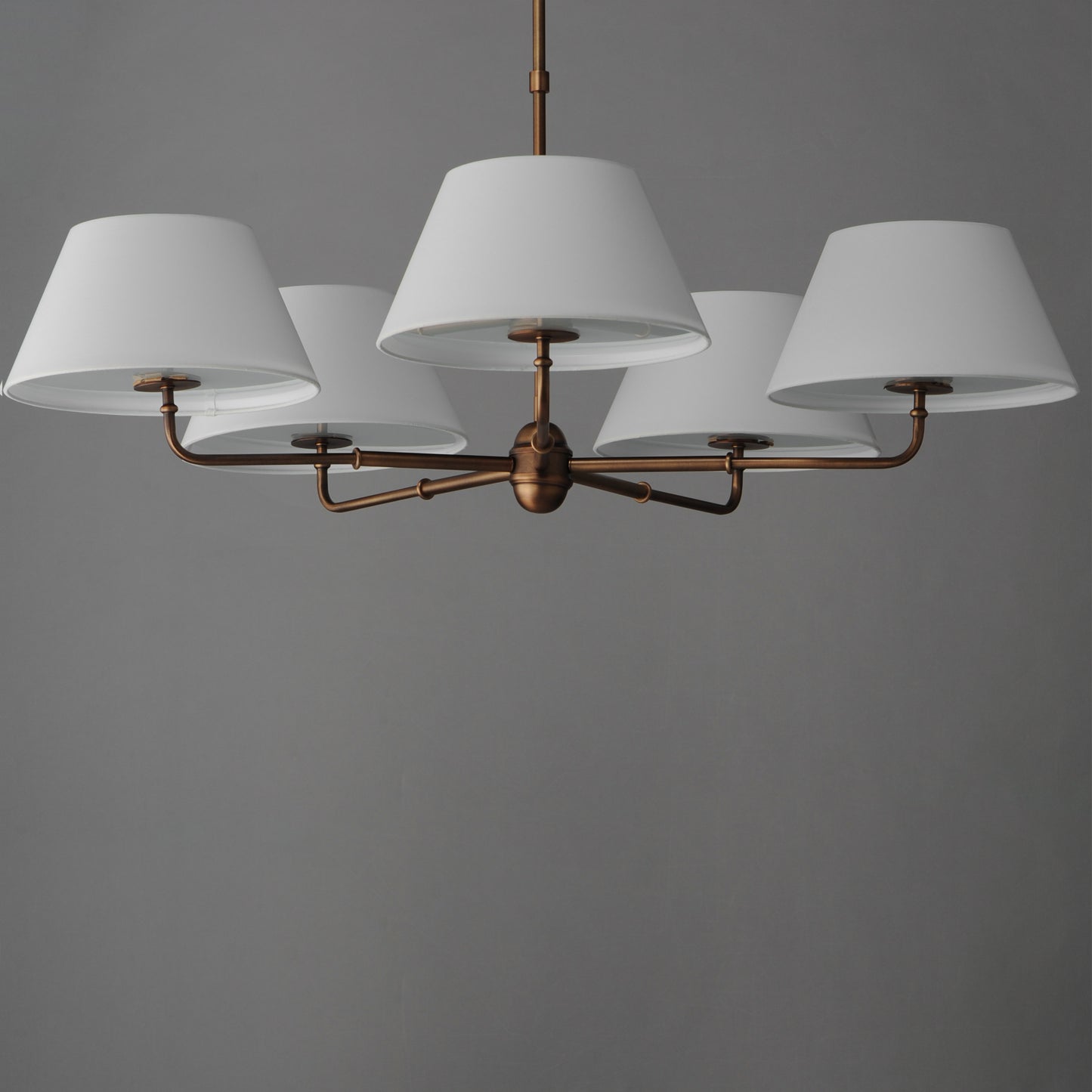 Dunbridge 5-Light Chandelier Weathered Brass by Maxim Lighting