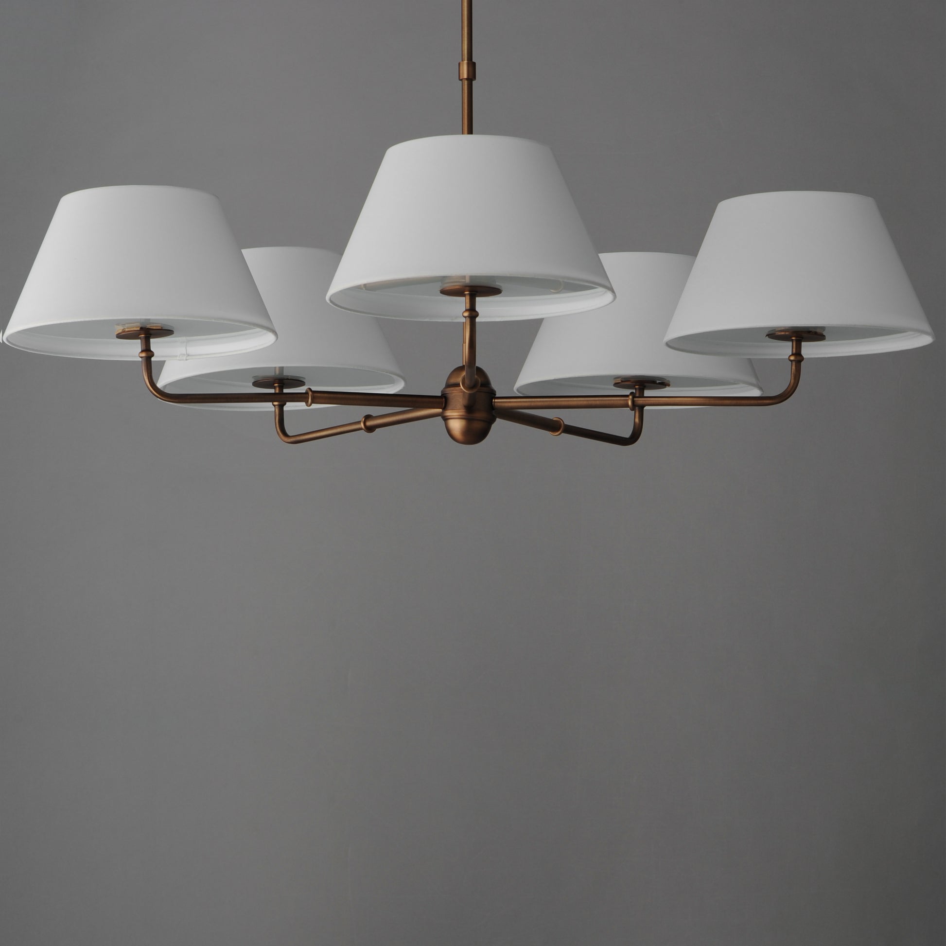 Dunbridge 5-Light Chandelier Weathered Brass by Maxim Lighting