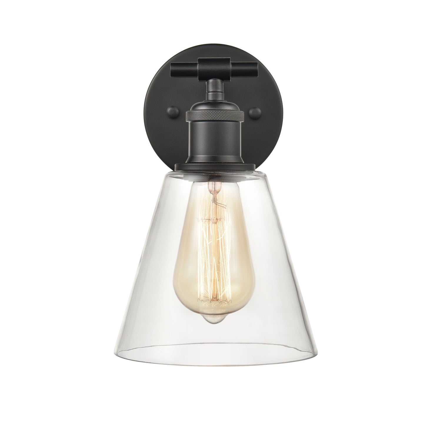 Scone 6" Vanity Light Matte Black by Elk