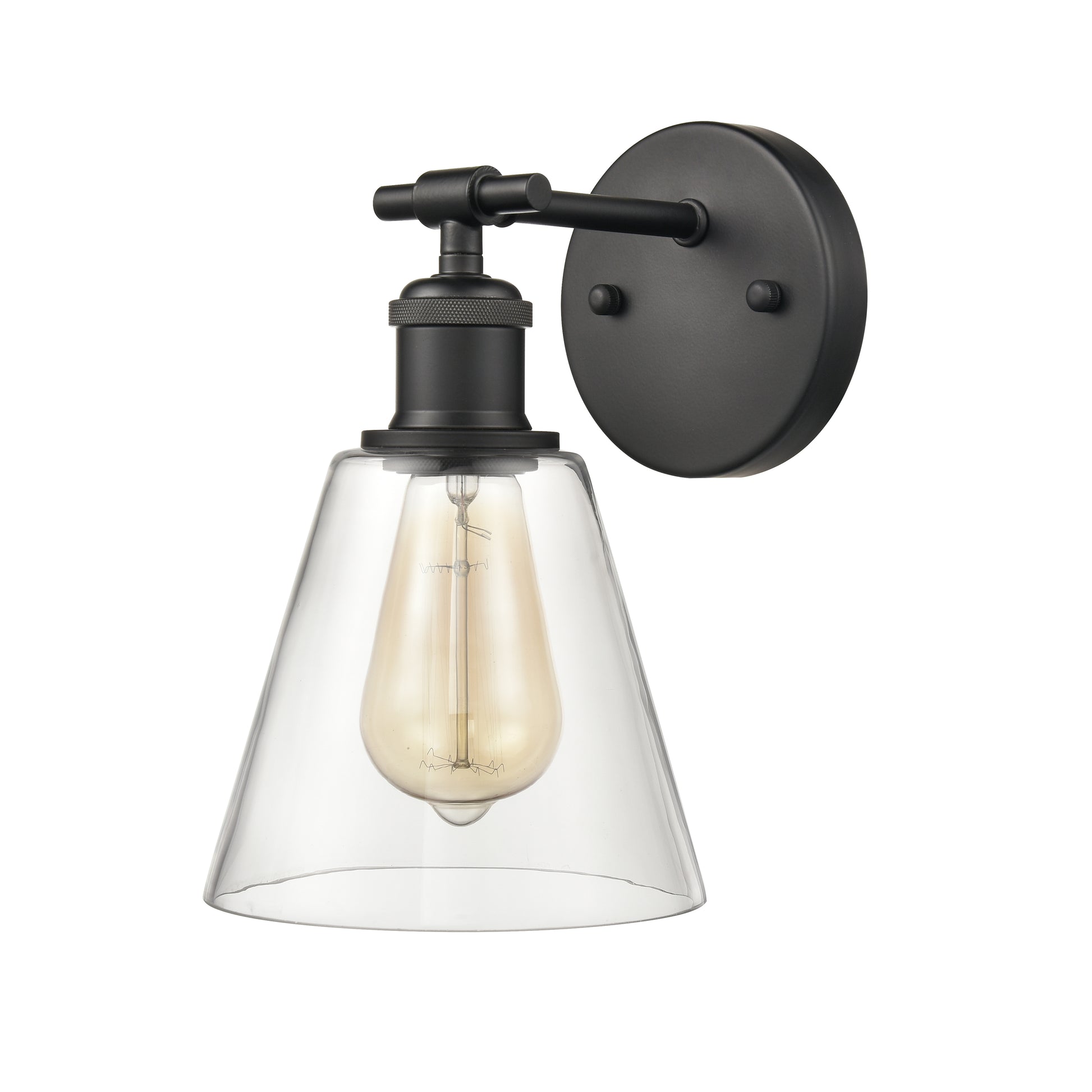 Scone 6" Vanity Light Matte Black by Elk