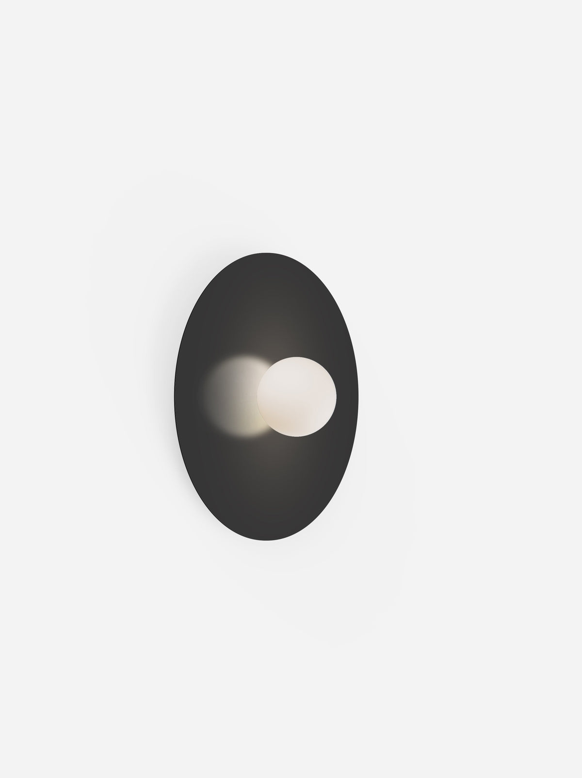 Pablo Designs Bola Disc Colors flush mount – 18" Black disc