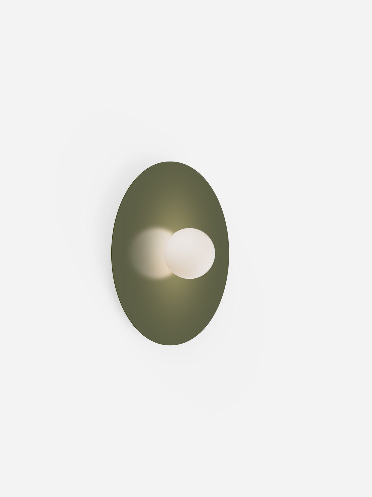 Pablo Designs Bola Disc Colors flush mount – 18" Moss disc