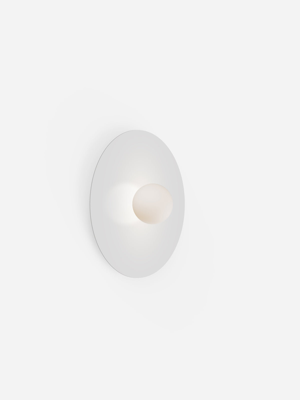 Pablo Designs Bola Disc Colors flush mount – 18" White disc