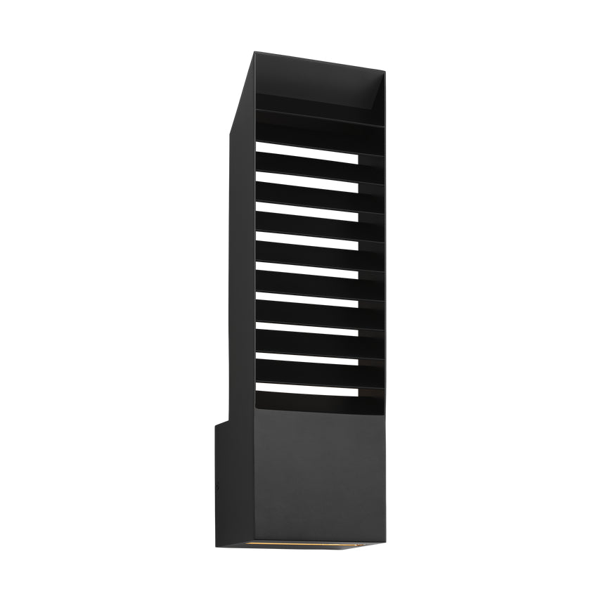 Lamel 19 Outdoor Black LED Wall Light Kelly Wearstler by Visual & Comfort & Co