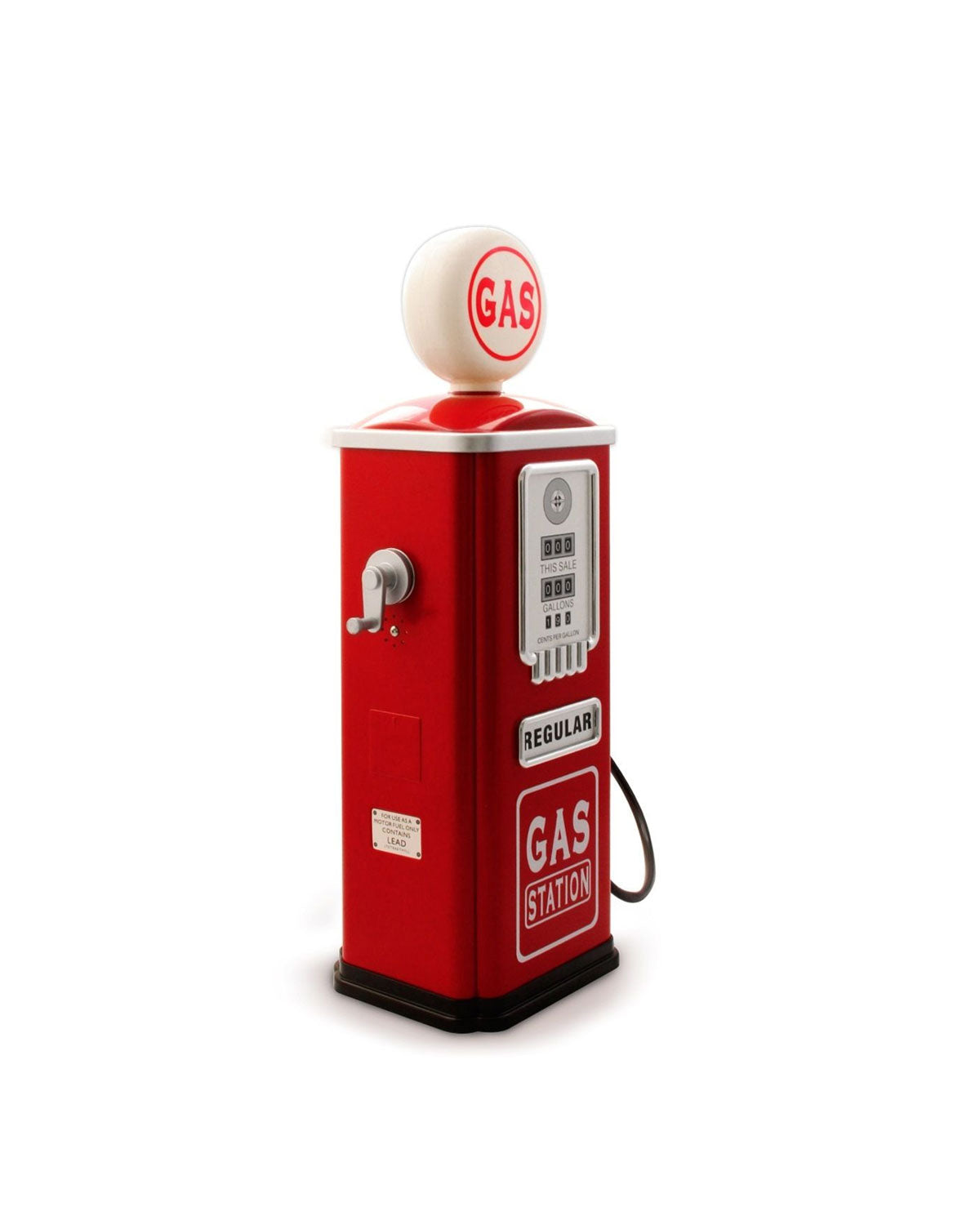 Baghera vintage red gas station pump play set with hose – view 2