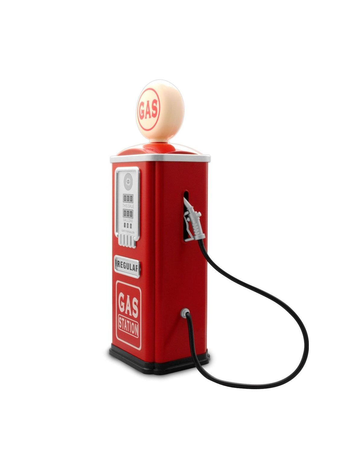 Baghera vintage red gas station pump play set with hose – view 3