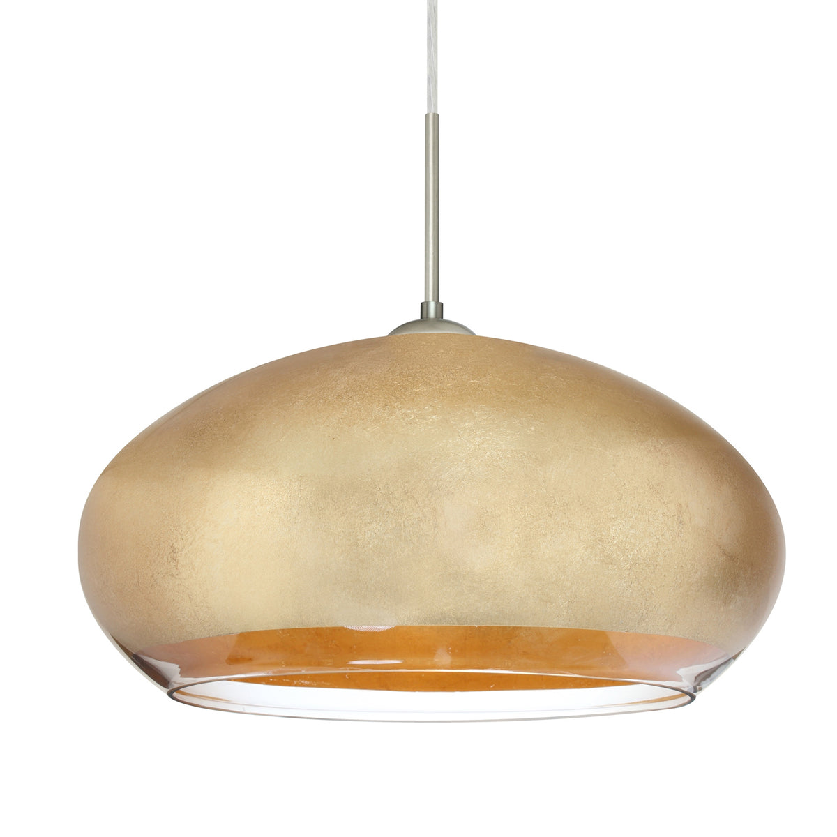 Besa Brio 14 cable pendant glass option – Gold Foil