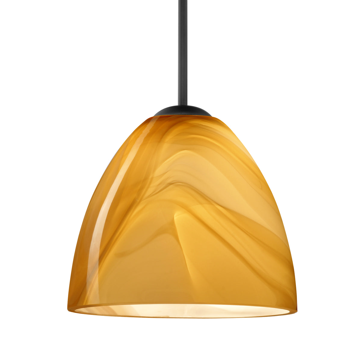 Besa Vila stem pendant glass option – Honey