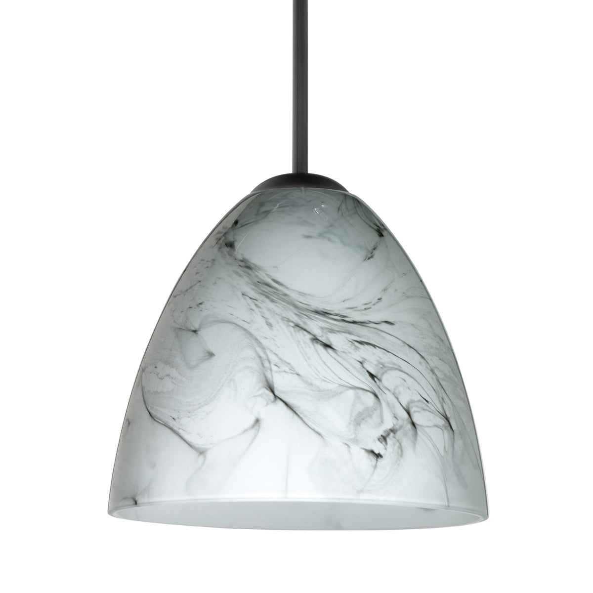 Besa Vila cable pendant glass option – Marble Grigio
